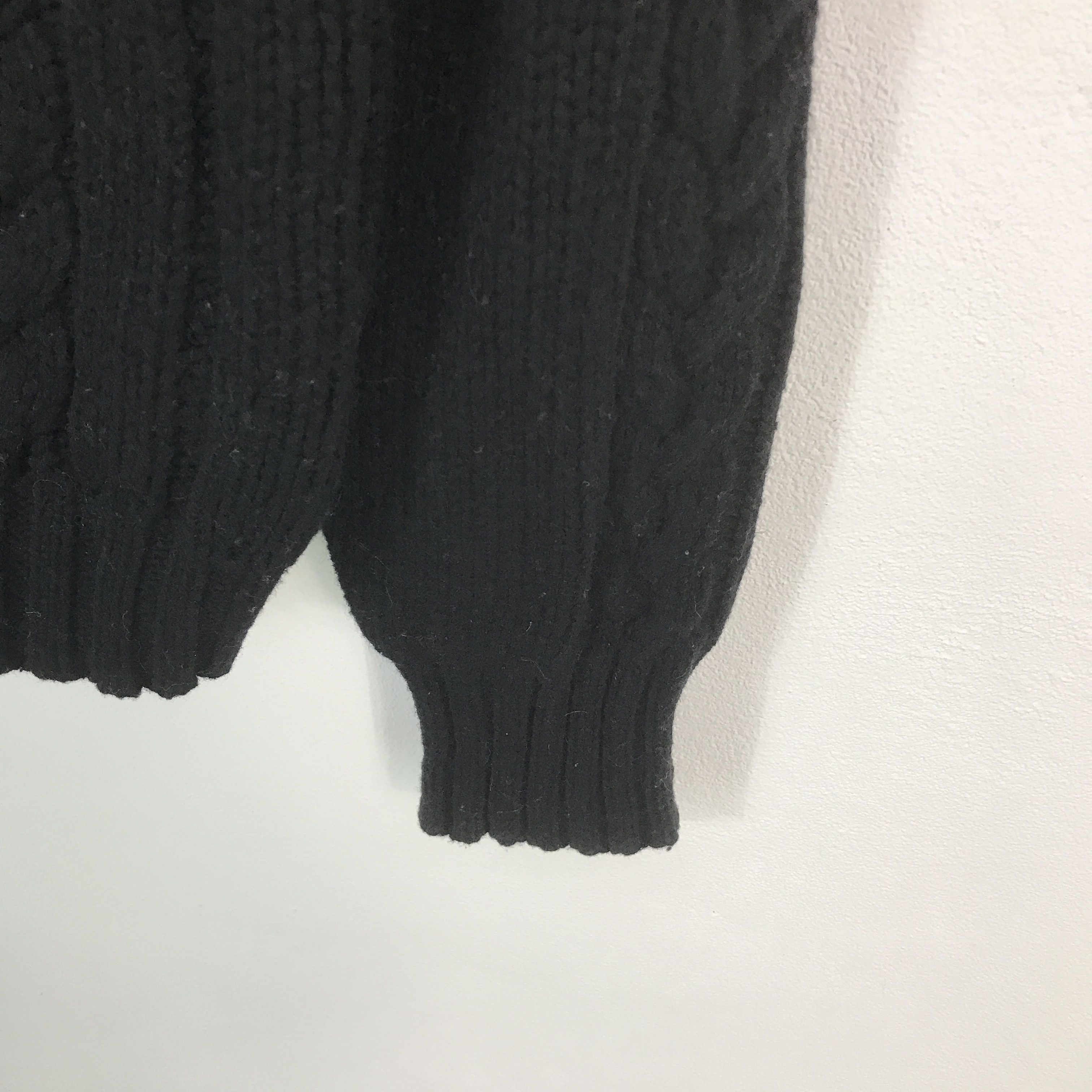 Polo Ralph Lauren Polo Ralph Lauren Black Knitwear Patchwoek Design Size US L / EU 52-54 / 3 - 6 Thumbnail