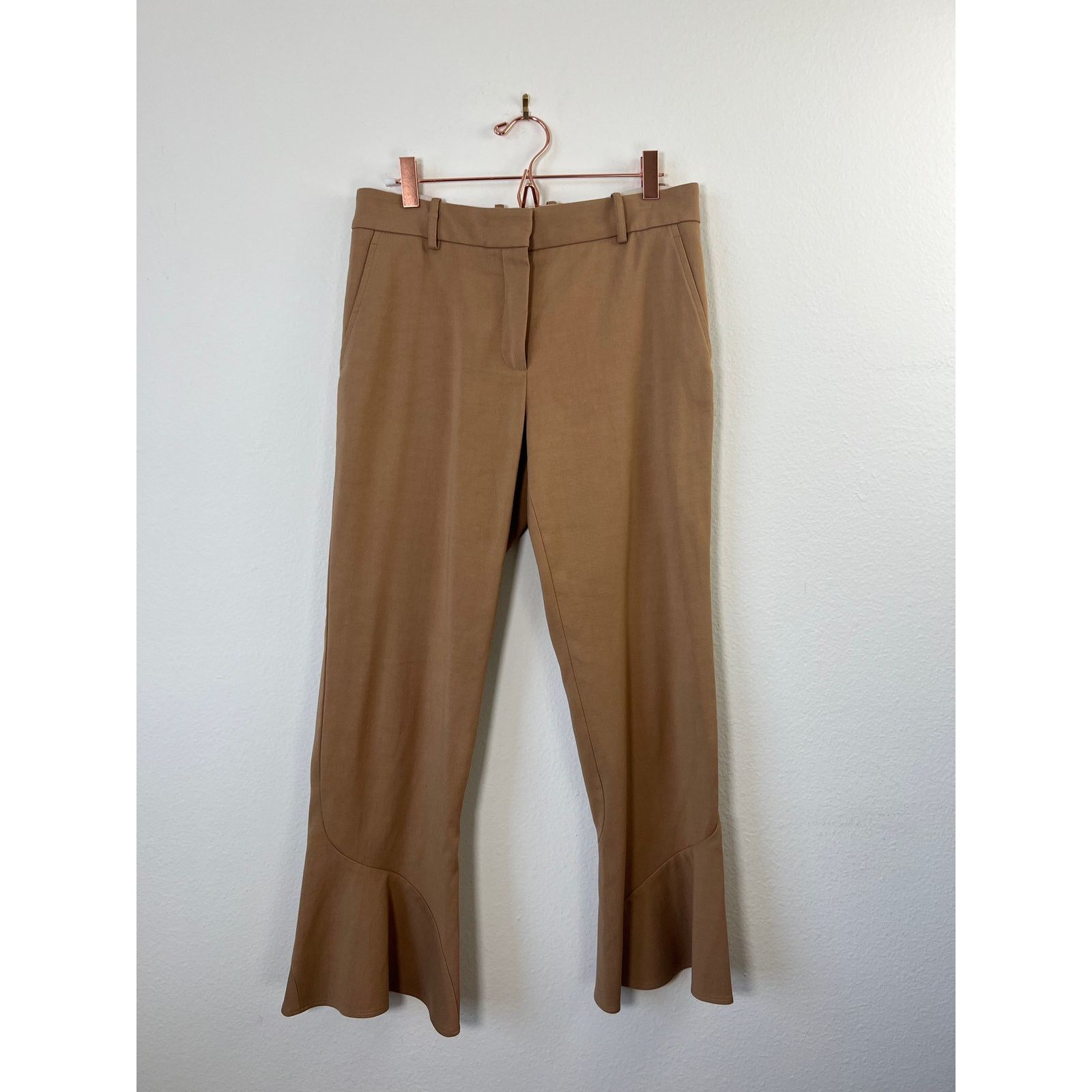 Sies Marjan Sies Marjan Camel Kick Flare Crop Pants 4 Size 27" / US 4 / IT 40 - 1 Thumbnail