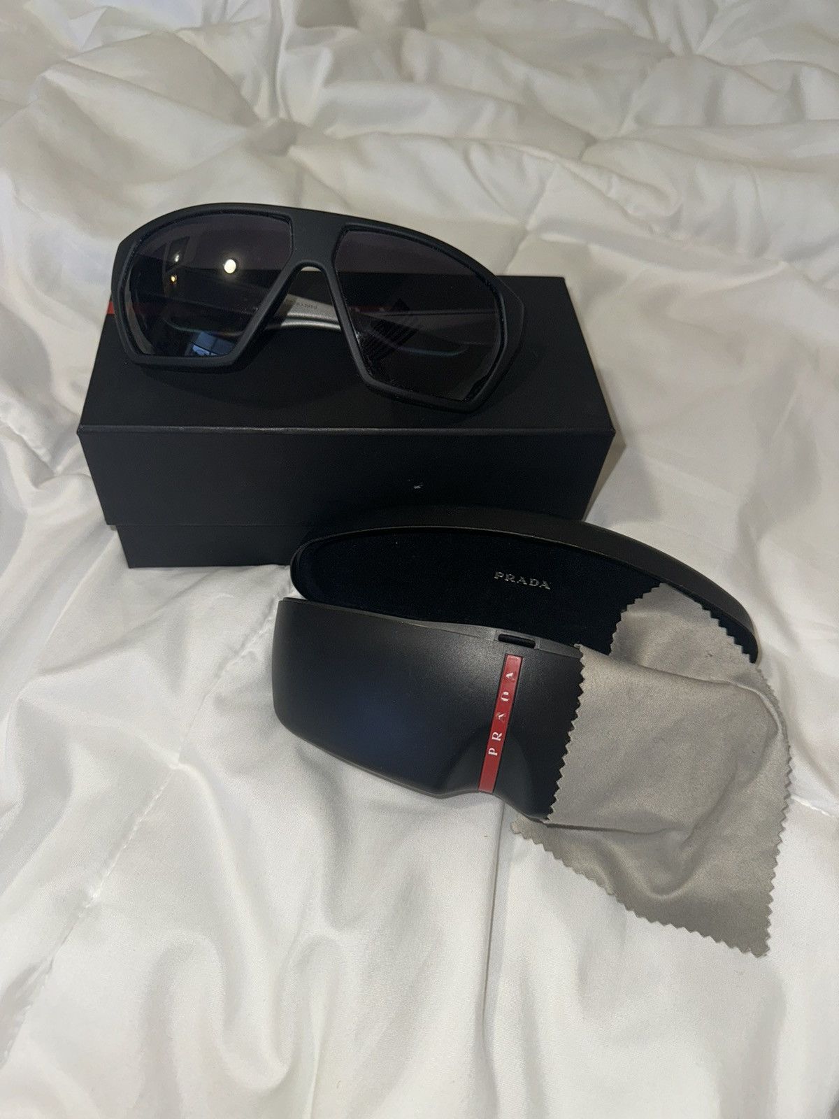 Prada Prada Linea Rossa Polarized Sunglasses Size ONE SIZE - 1 Thumbnail