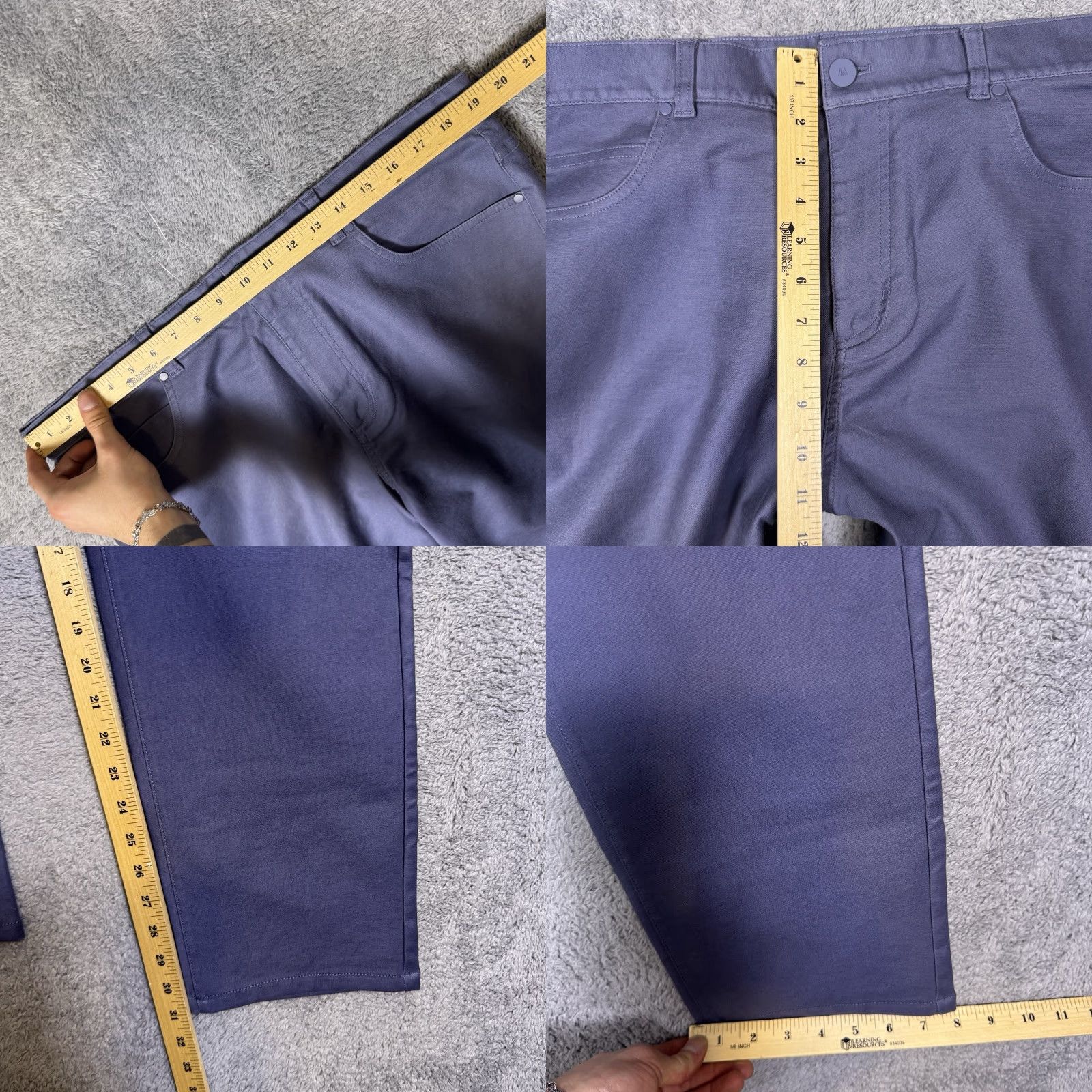 Mizzen+Main Mizzen + Main Pants Mens 38x31 Mayfield 5 Pocket Dark Slate Brushed Twill Slim Quick Ship Mens Size US 38 / EU 54 - 8 Thumbnail