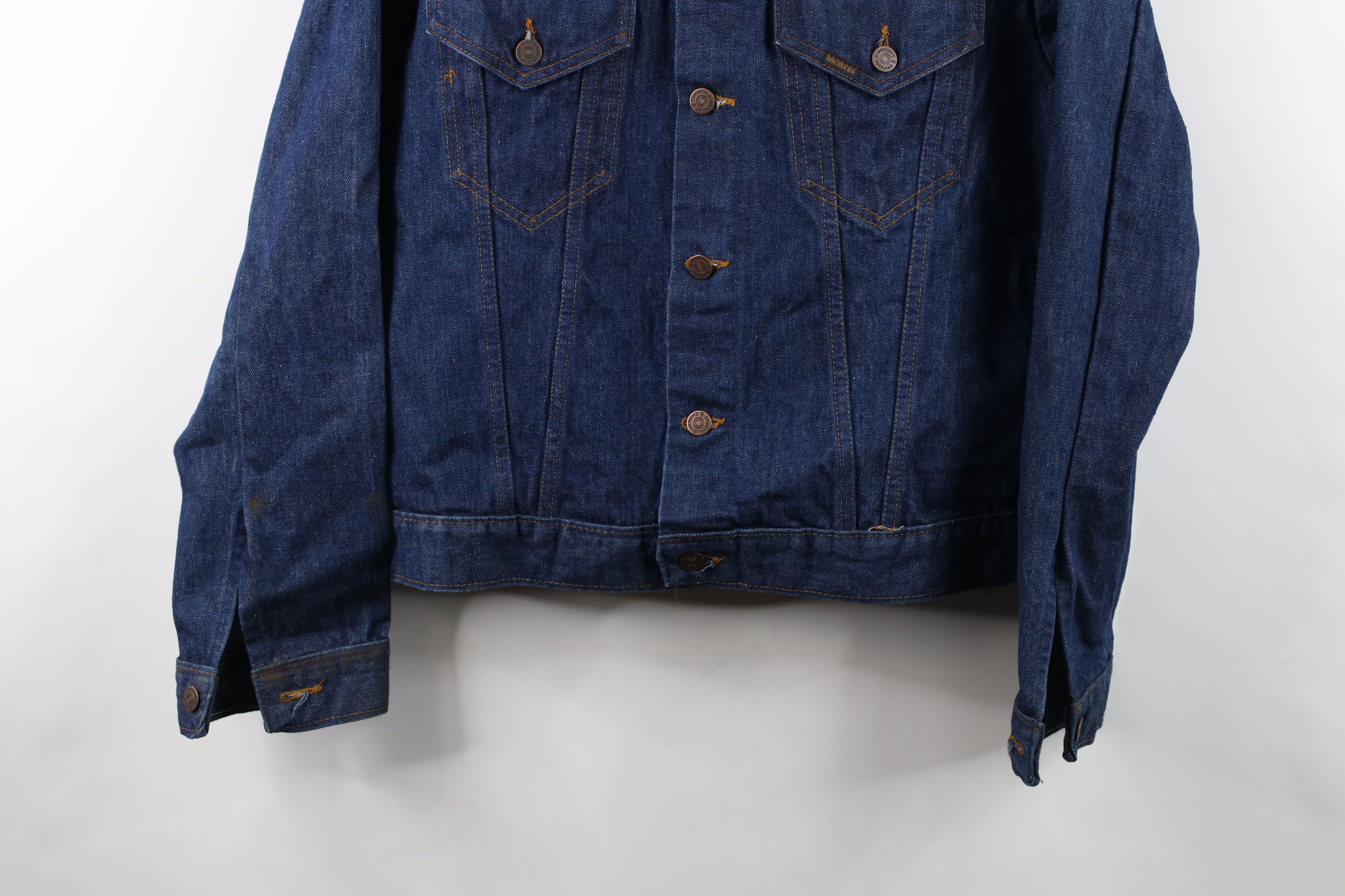 Vintage Vintage 60s Streetwear Denim Jean Trucker Jacket Indigo USA Size US XXL / EU 58 / 5 - 3 Thumbnail