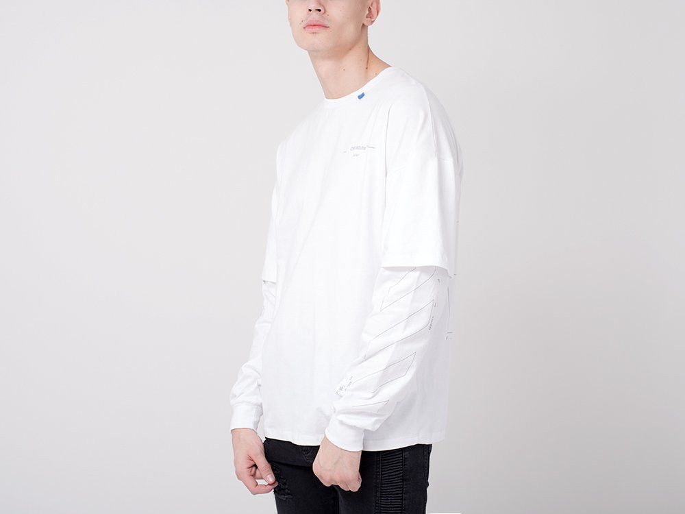Off-White White Unfinished Reflective Arrows Oversized LS T-Shirt Size US M / EU 48-50 / 2 - 4 Thumbnail