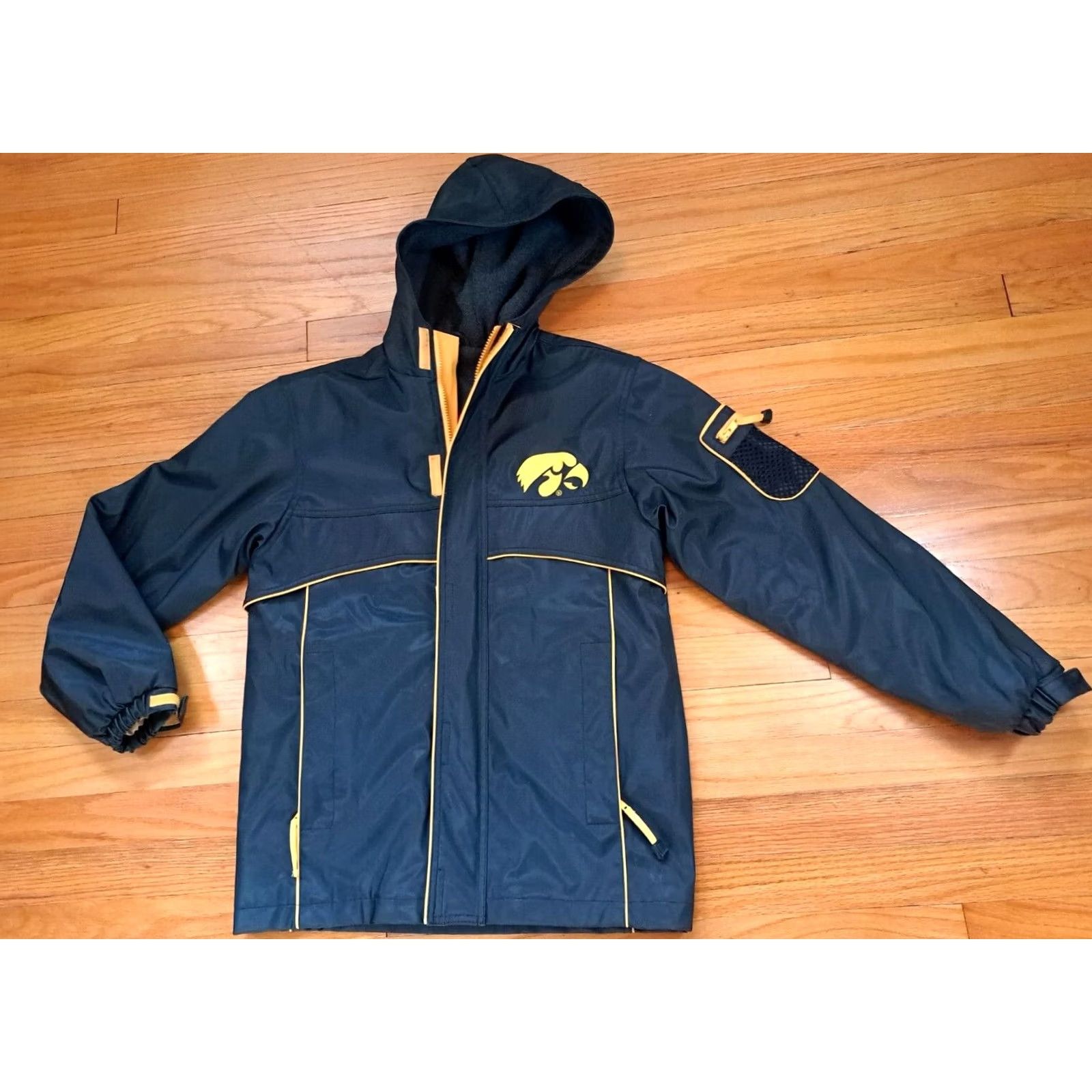 Vintage Iowa Hawkeyes Insulated Full Zip Hooded Parka Jacket L Black Unisex Adults Size L Size US L / EU 52-54 / 3 - 5 Thumbnail