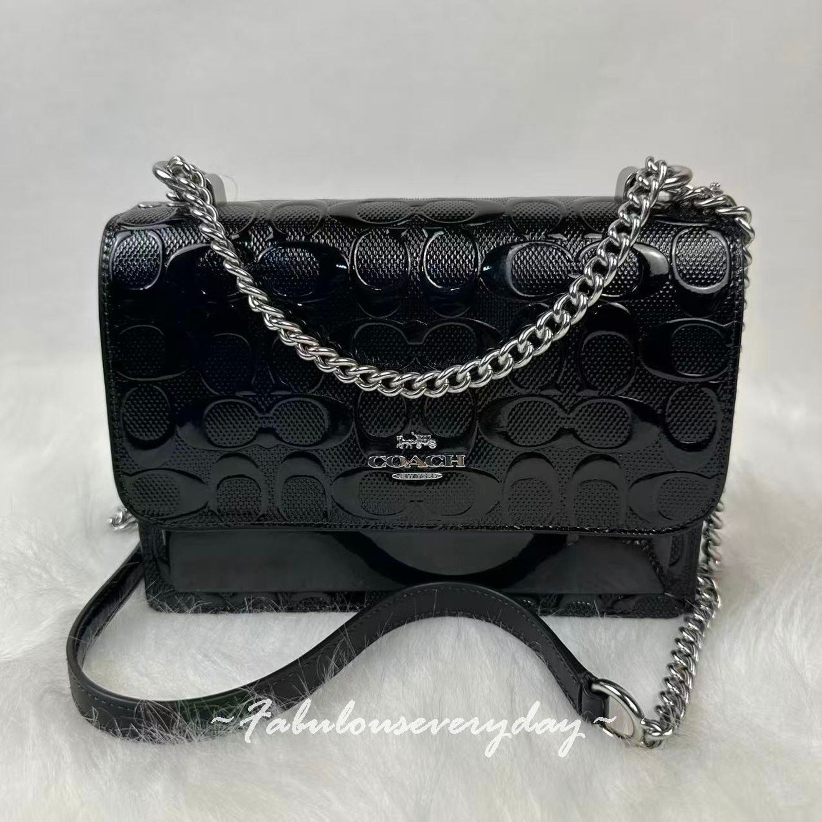 Coach Coach Klare Crossbody Signature Leather/Silver/Black CDY99 Size ONE SIZE - 1 Thumbnail