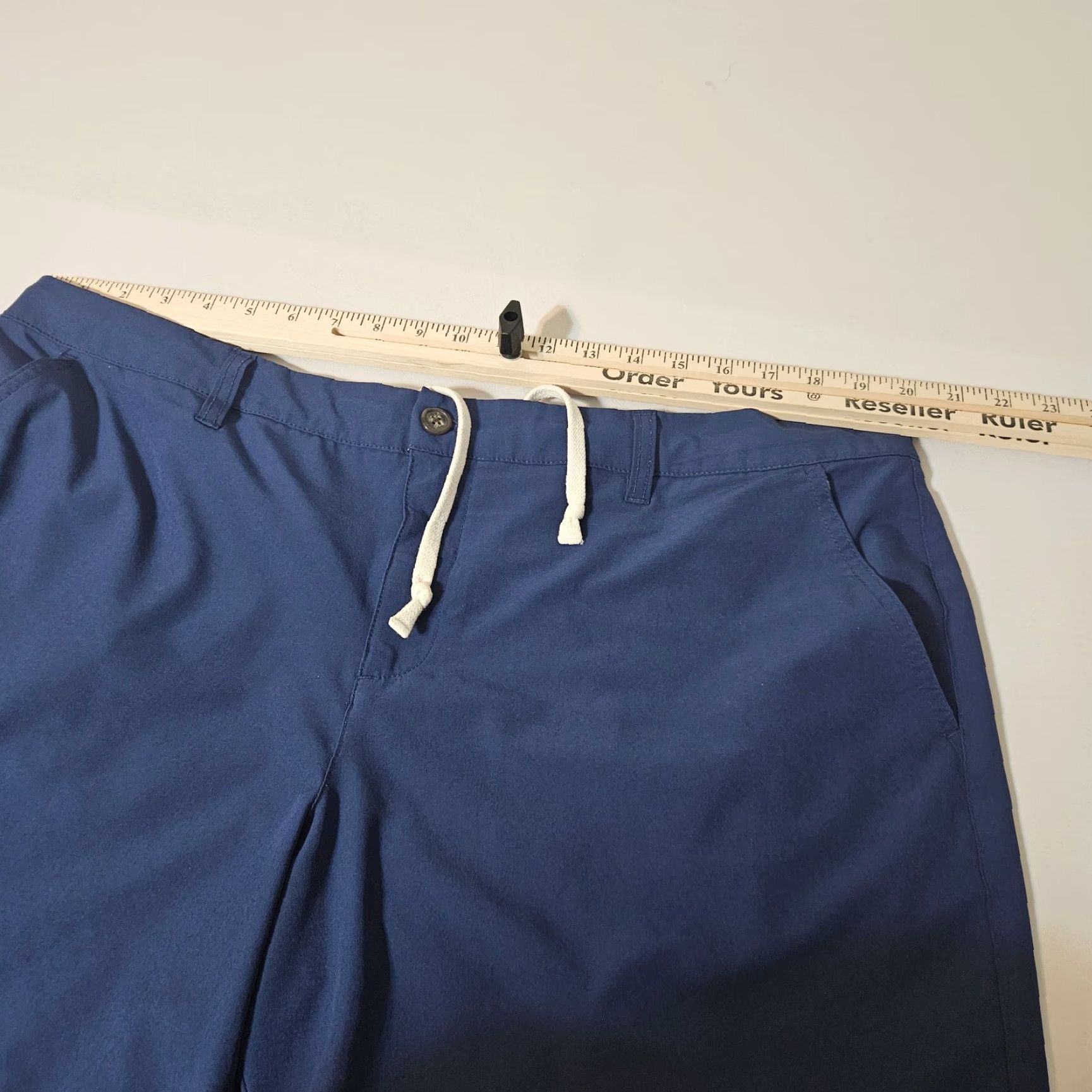 Chubbies Chubbies Shorts Men's 40 Regular Flat Front Blue Chino 7" Inseam Drawstring Regular Mens Size US 40 / EU 56 - 4 Thumbnail
