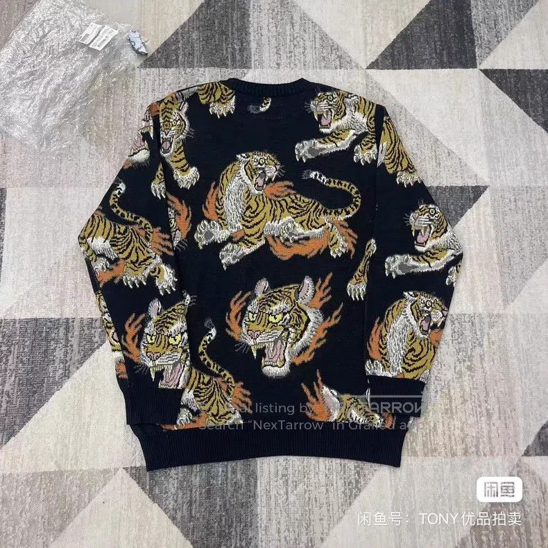 Wacko Maria Wacko Maria Full Print Tiger Knitted Sweater Size US L / EU 52-54 / 3 - 3 Thumbnail