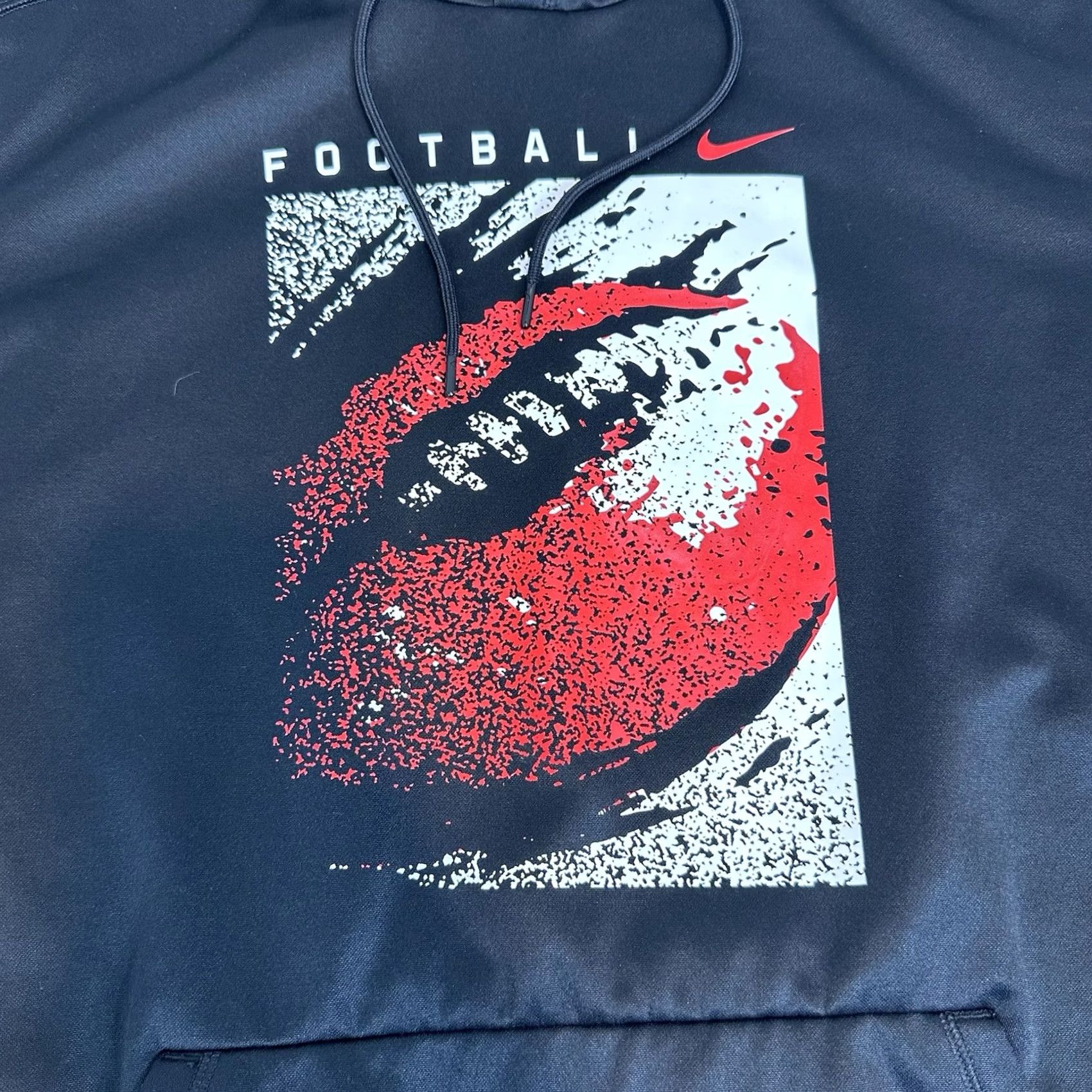 Nike Nike Hoodie Sweatshirt Mens Large Football Graphic Black Training Baseball? Size US L / EU 52-54 / 3 - 2 Thumbnail