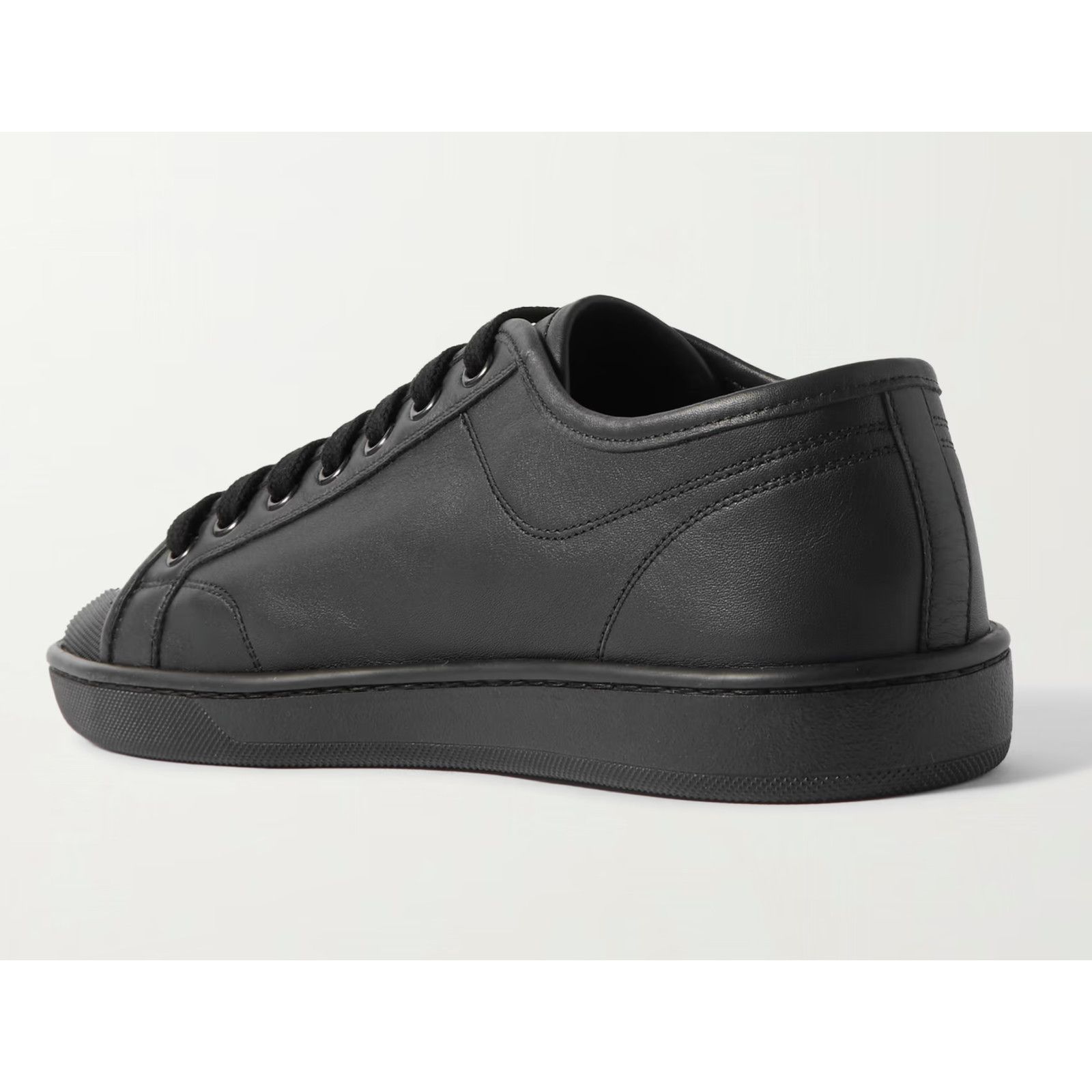 Yves Saint Laurent Saint Laurent Andy Black Leather Low Top Sneaker 44 (US 11) Size US 11 / EU 44 - 10 Thumbnail