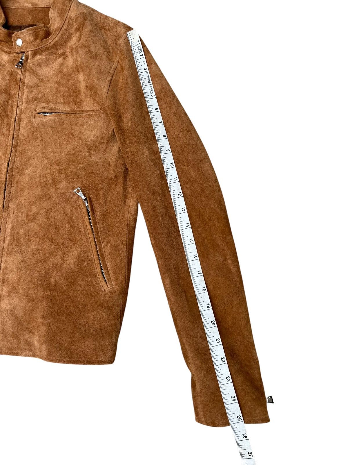 Ciaopanic Ciaopanic Japan Goatskin Suede Leather Slim Racer Jacket Size US M / EU 48-50 / 2 - 3 Thumbnail