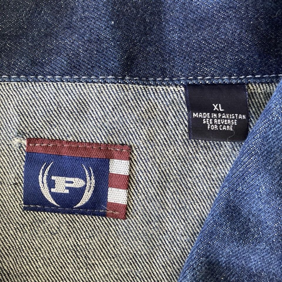 Phat Farm Phat Farm navy denim jean jacket Size US XL / EU 56 / 4 - 3 Thumbnail