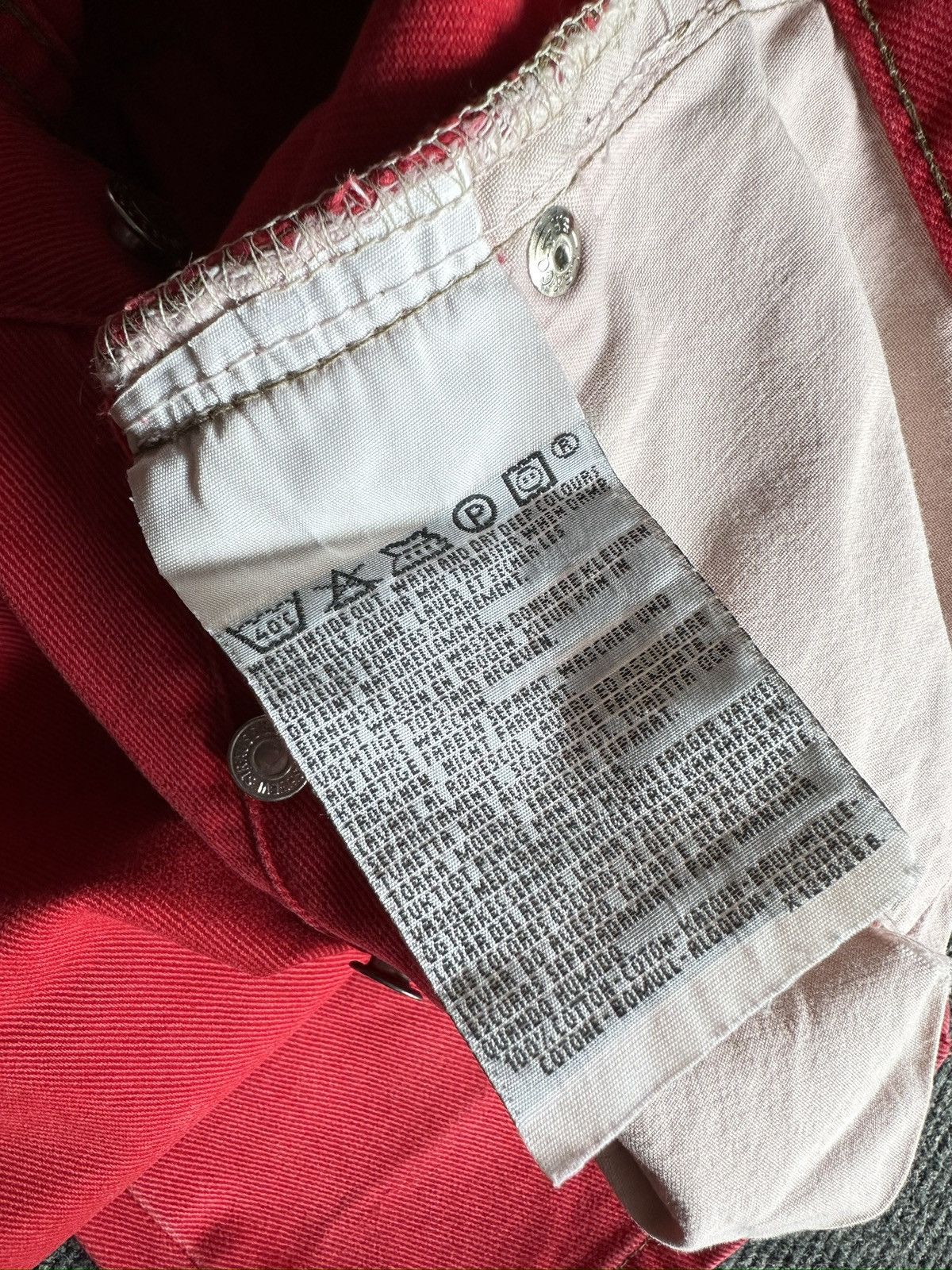Levi's 90s LEVI’S 451 Baggy Jeans Red Denim made in USA 🇺🇸 Size US 27 - 16 Thumbnail