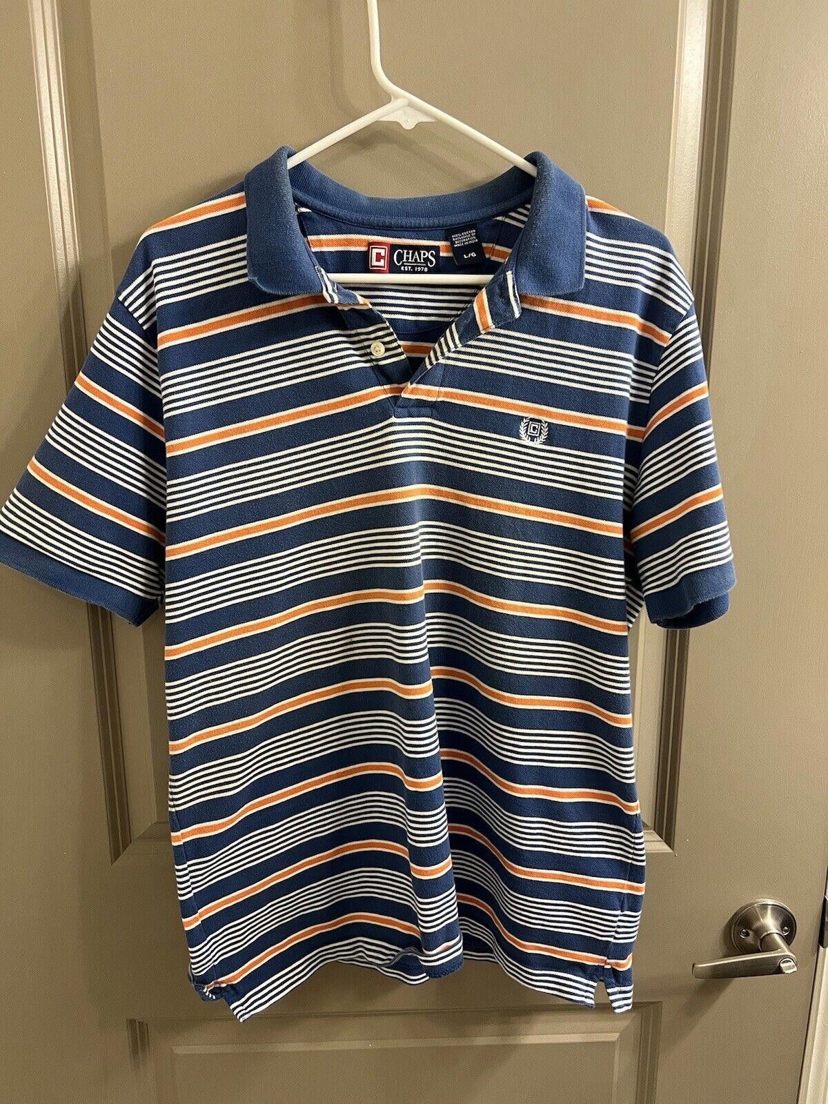 Champion Champs Men's Polo Shirt Orange And Blue Color Size Large Size US L / EU 52-54 / 3 - 1 Thumbnail
