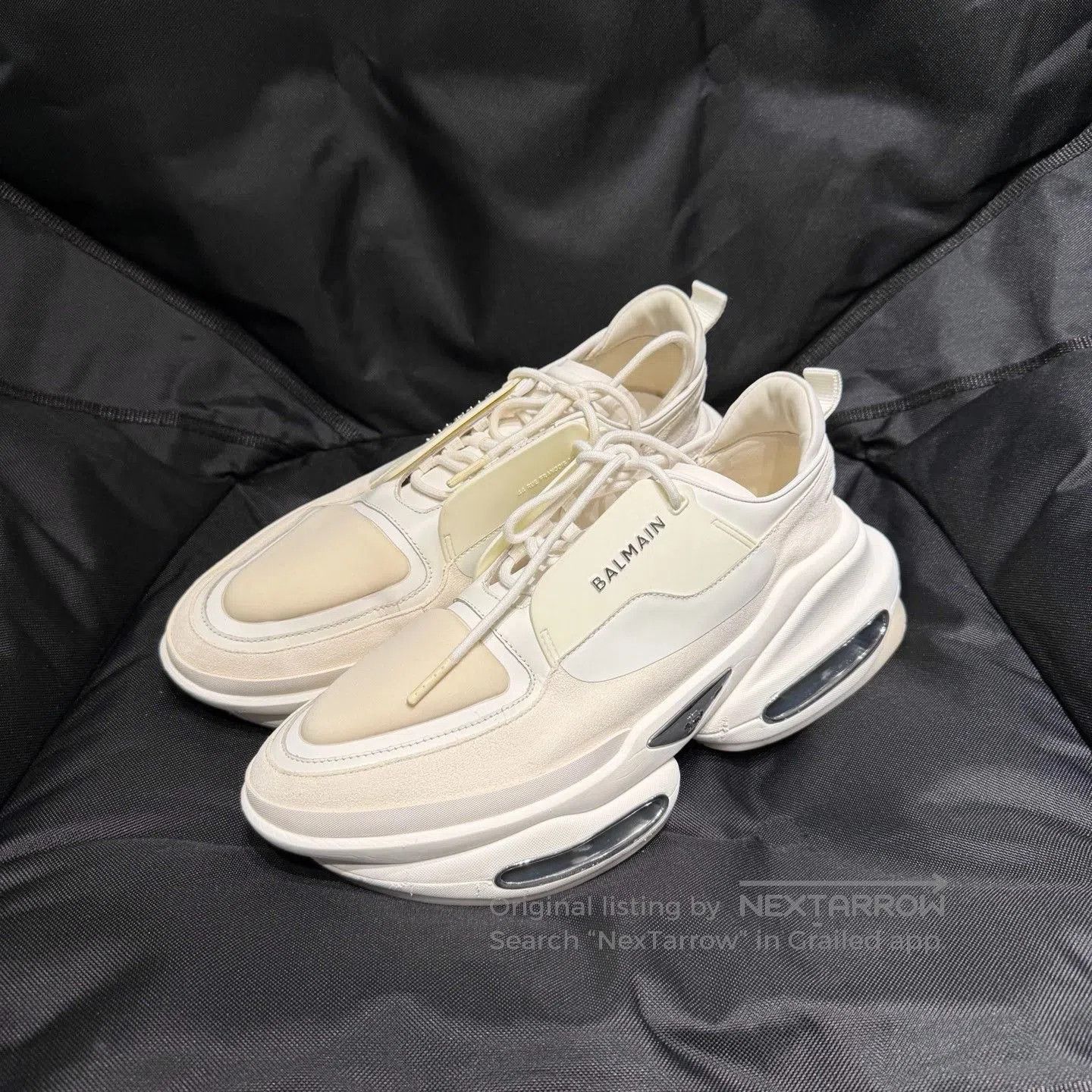 Balmain Balmain Small Logo Platform Lace-Up Sneakers. Size US 11 / EU 44 - 1 Thumbnail