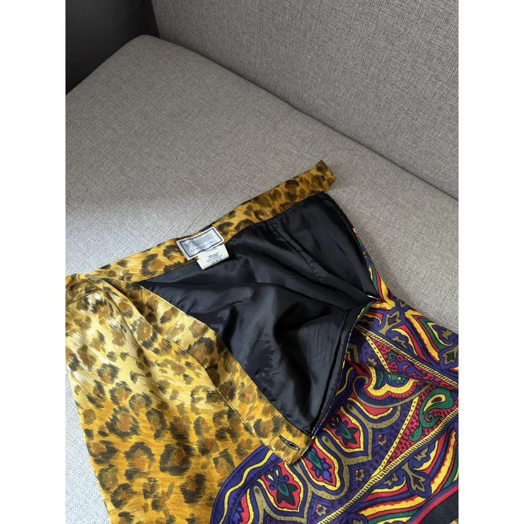 Versus VERSUS GIANNI VERSACE Vintage Skirt Suit Set – Size IT 46 Size 32" / US 10 / IT 46 - 7 Thumbnail