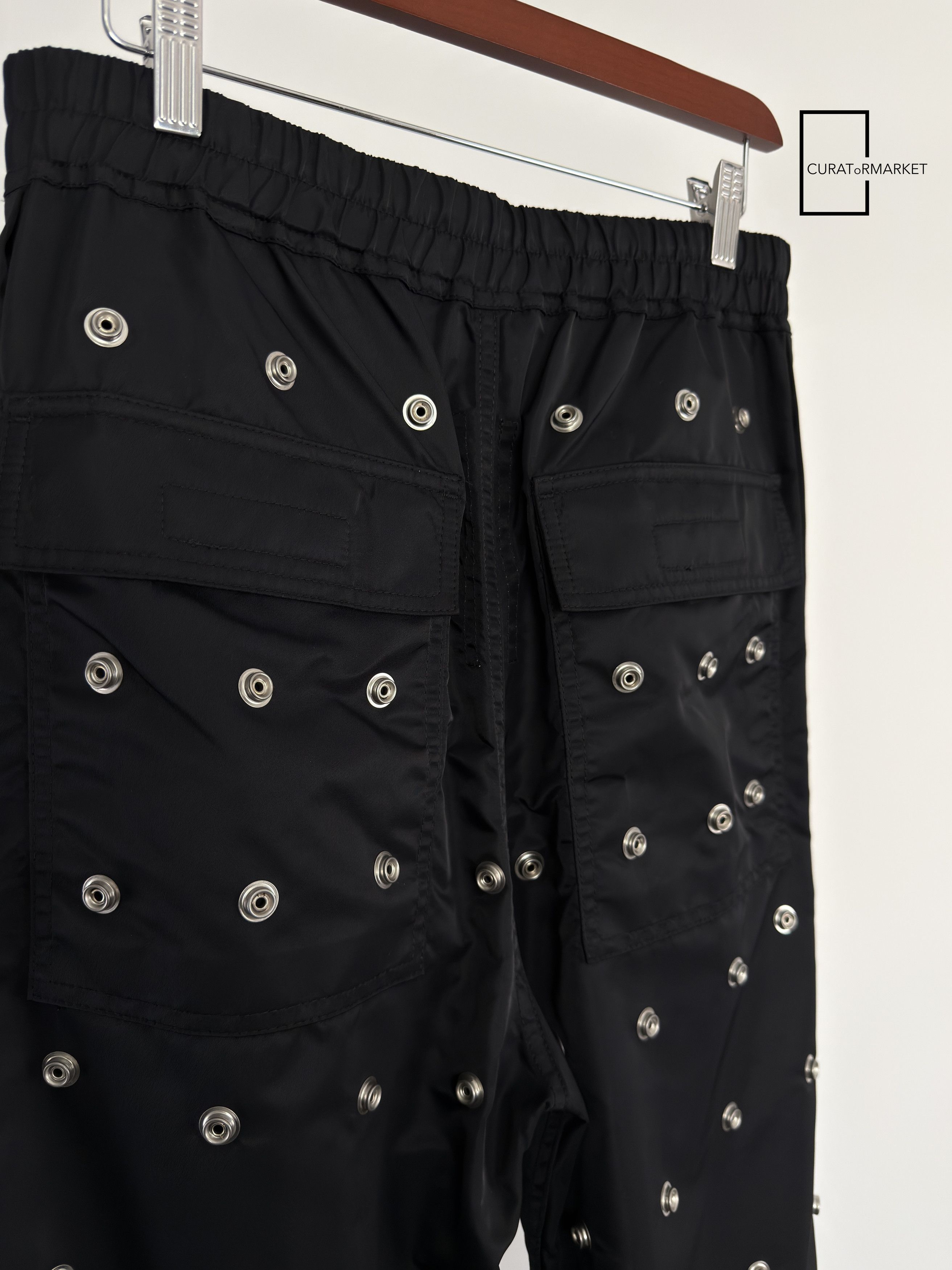 Rick Owens Drkshdw GRAIL SAMPLE Press Stud Button Nylon Pusher Pants SS24 Lido Size US 32 / EU 48 - 6 Thumbnail
