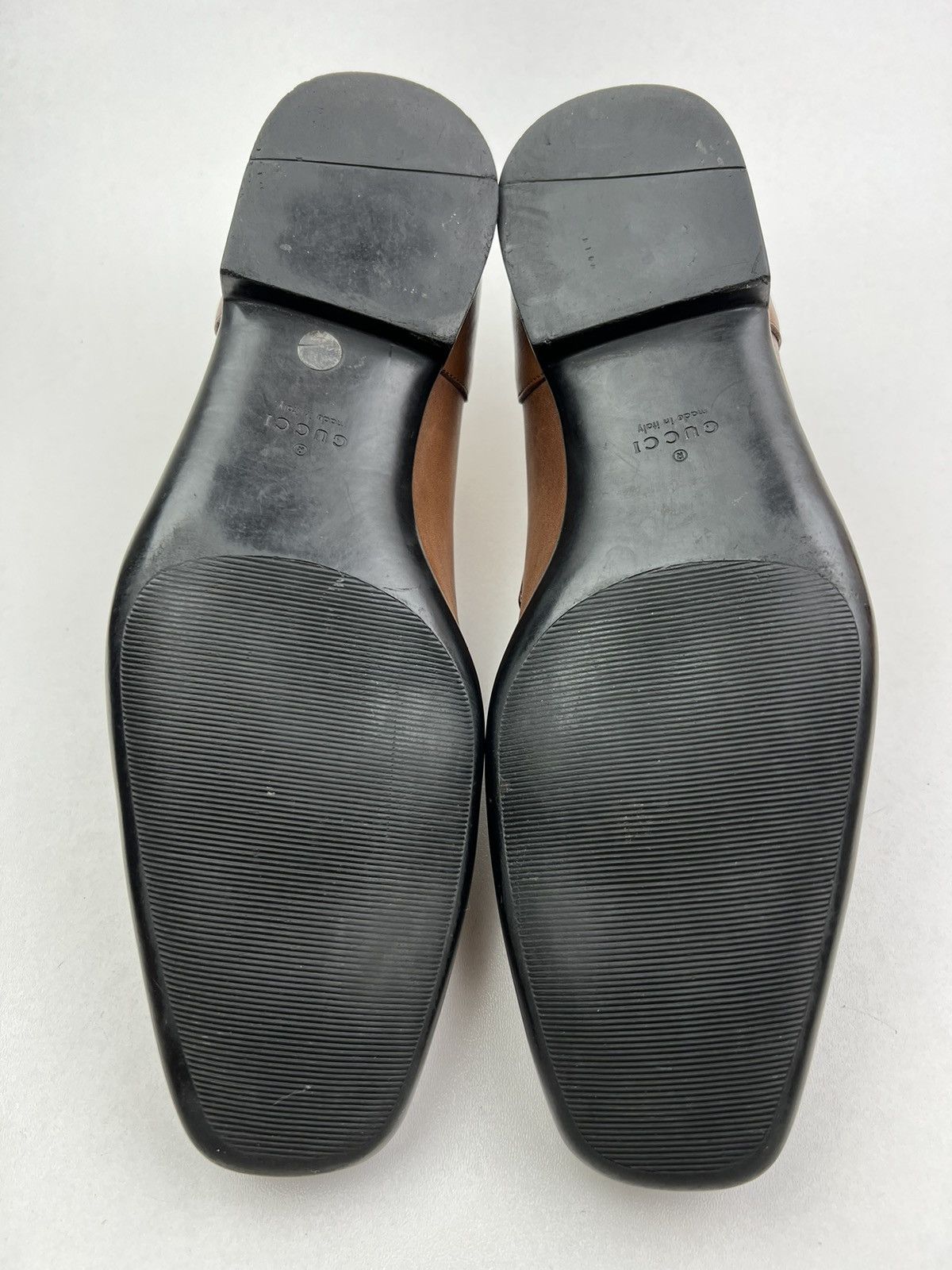 Gucci GUCCI Loafers Leather Shoes Slip Ons Web Stripe Brown Men’s Size US 7.5 / EU 40-41 - 17 Thumbnail