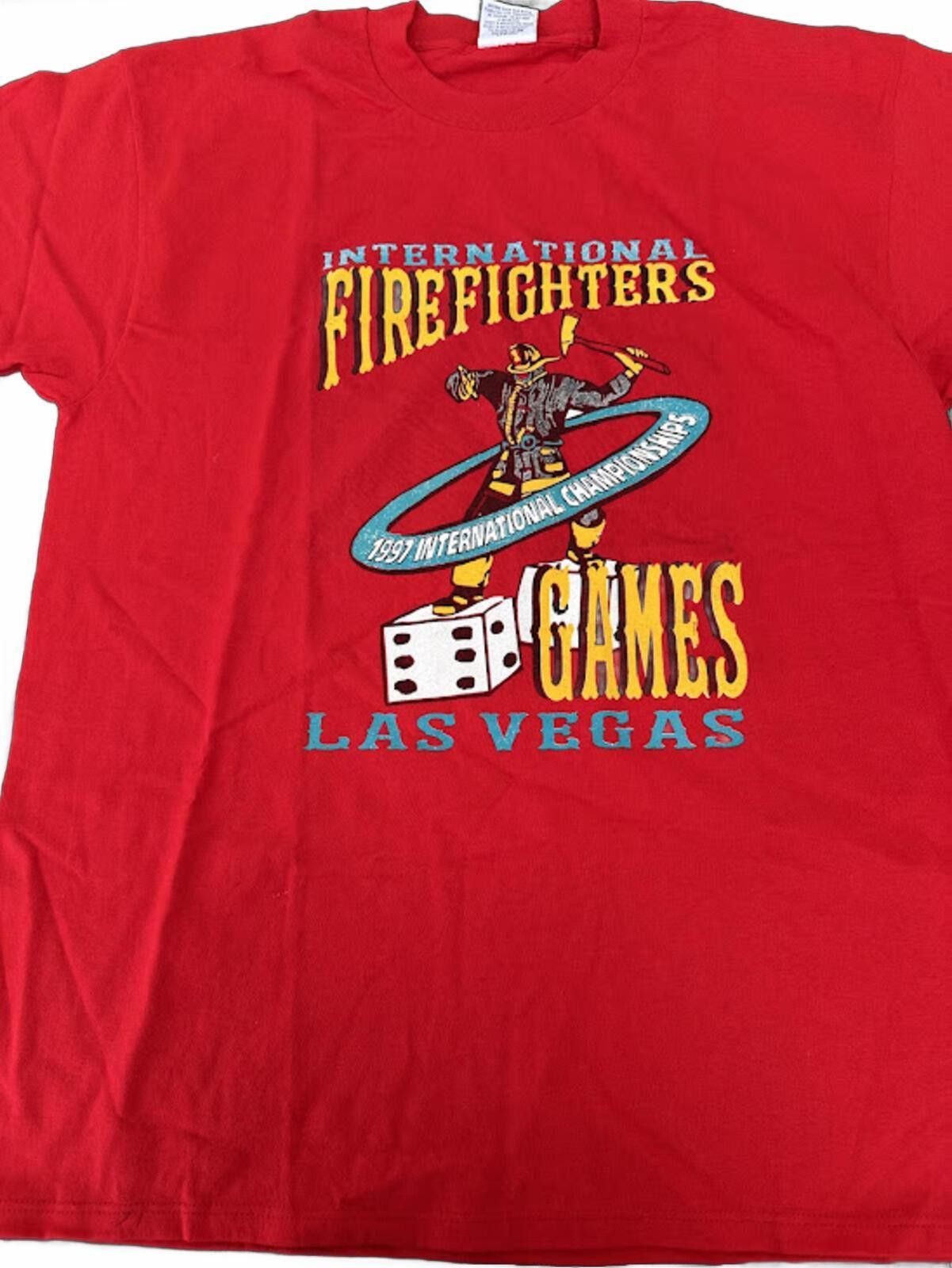 Gildan Vintage 1997 Firefighters Games Las Vegas Tee XL Size US XL / EU 56 / 4 - 1 Thumbnail