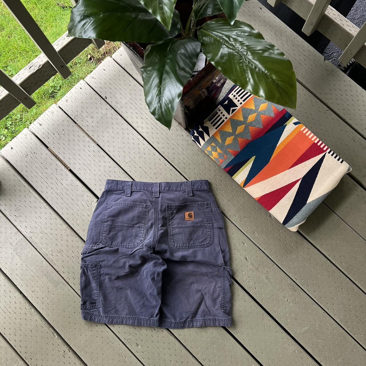 Carhartt × Vintage Carhartt B25 PTB Petrol Blue Carpenter Short Size US 32 / EU 48 - 1 Thumbnail
