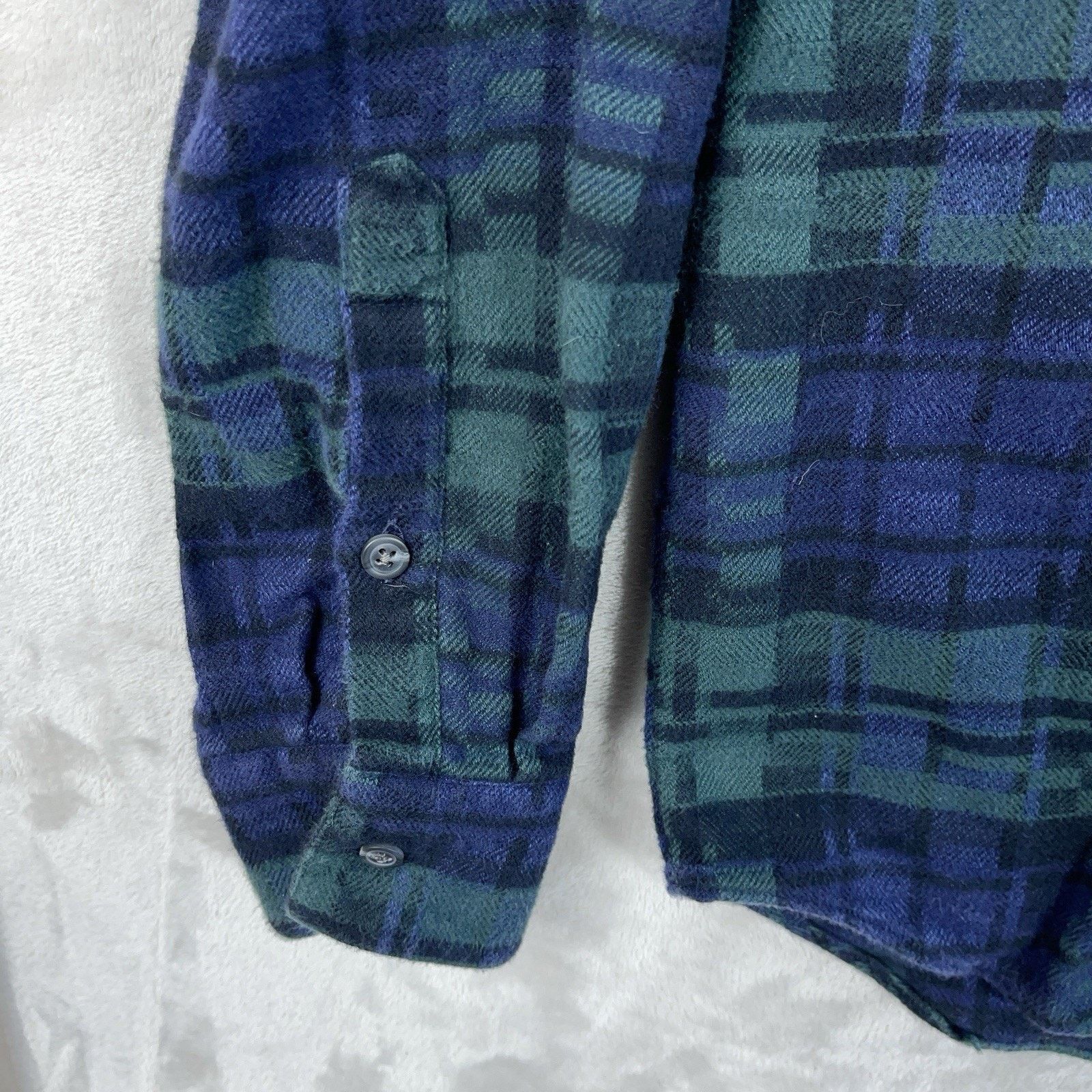 Peregrine Peregrine England Moore Plaid Flannel Green Shirt Men's L Size US L / EU 52-54 / 3 - 6 Thumbnail