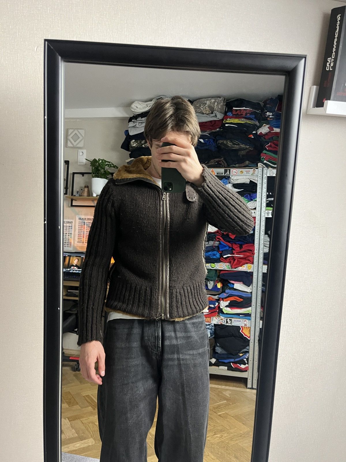 Japanese Brand Miss Sixty Fur Zip Up Crop Knit Sweater Jacket Avant Garde Size US S / EU 44-46 / 1 - 3 Thumbnail