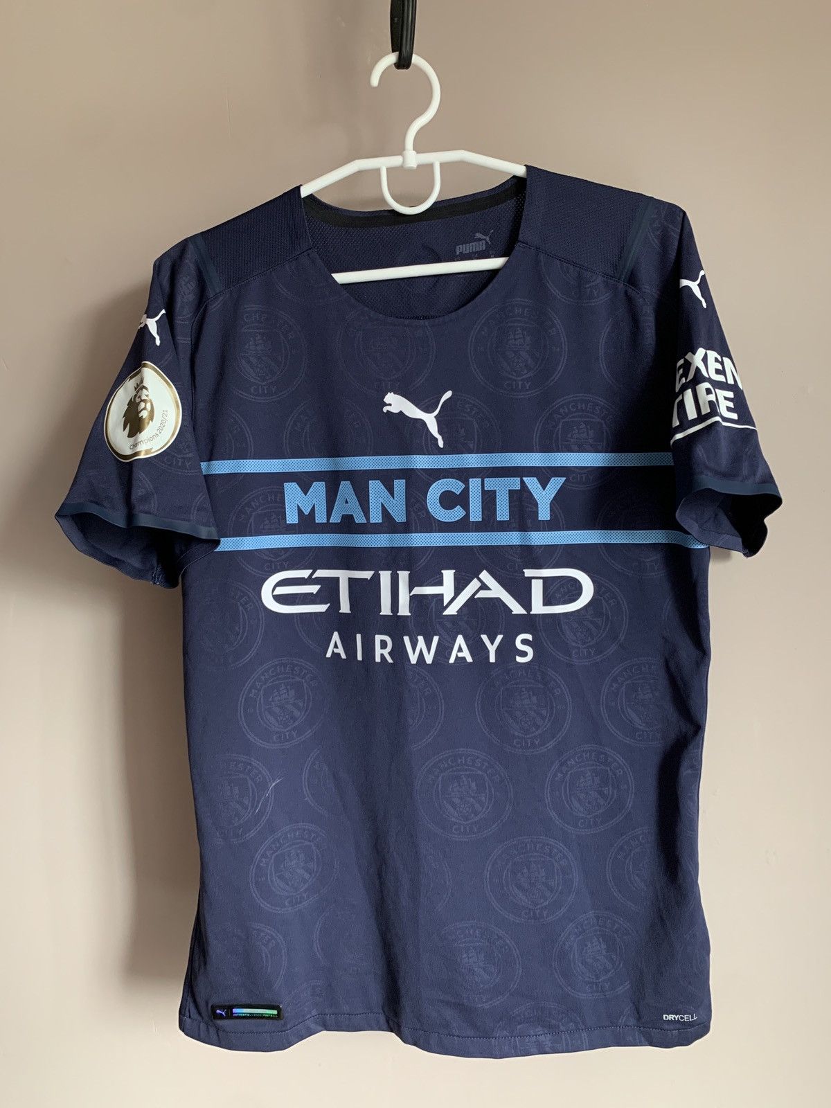 Puma Manchester City Football Shirt Puma Soccer FERNANDINHO #25 Size US M / EU 48-50 / 2 - 2 Thumbnail
