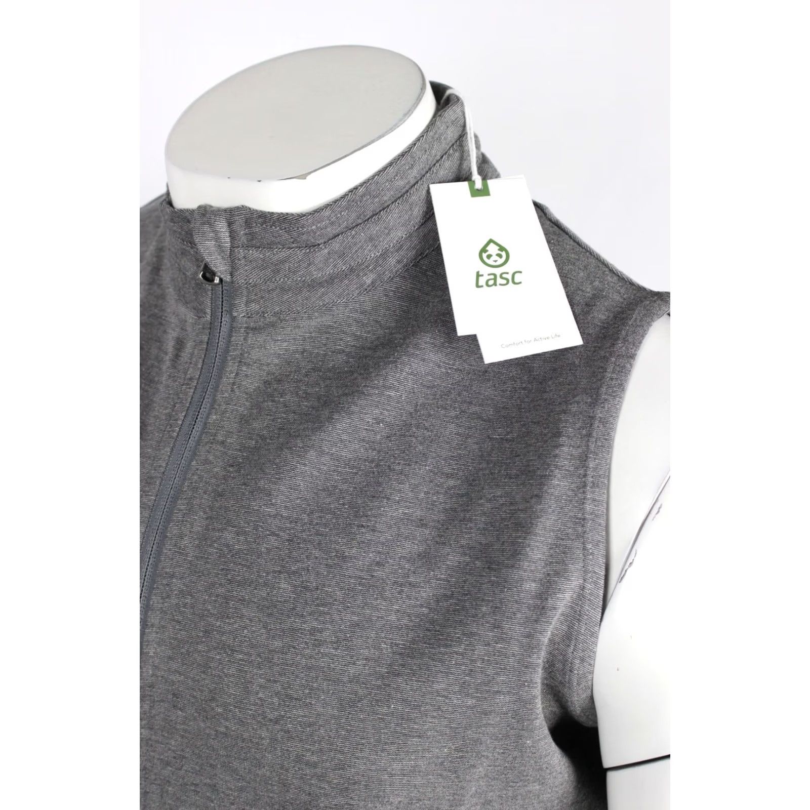 Vintage Tasc Men's Motion Vest Full Zip M Medium Charcoal Heather Gray Size US M / EU 48-50 / 2 - 5 Thumbnail