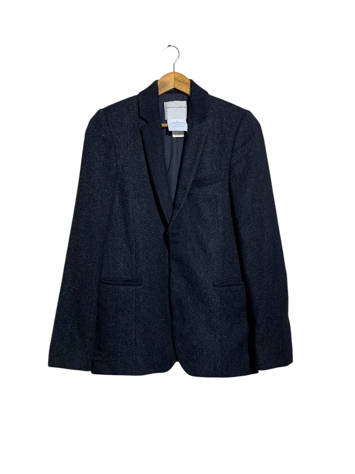 Stephan Schneider 🔥STEPHEN SCHENEIDER DARK GREY WOOL JACKETS Size US S / EU 44-46 / 1 - 1 Thumbnail