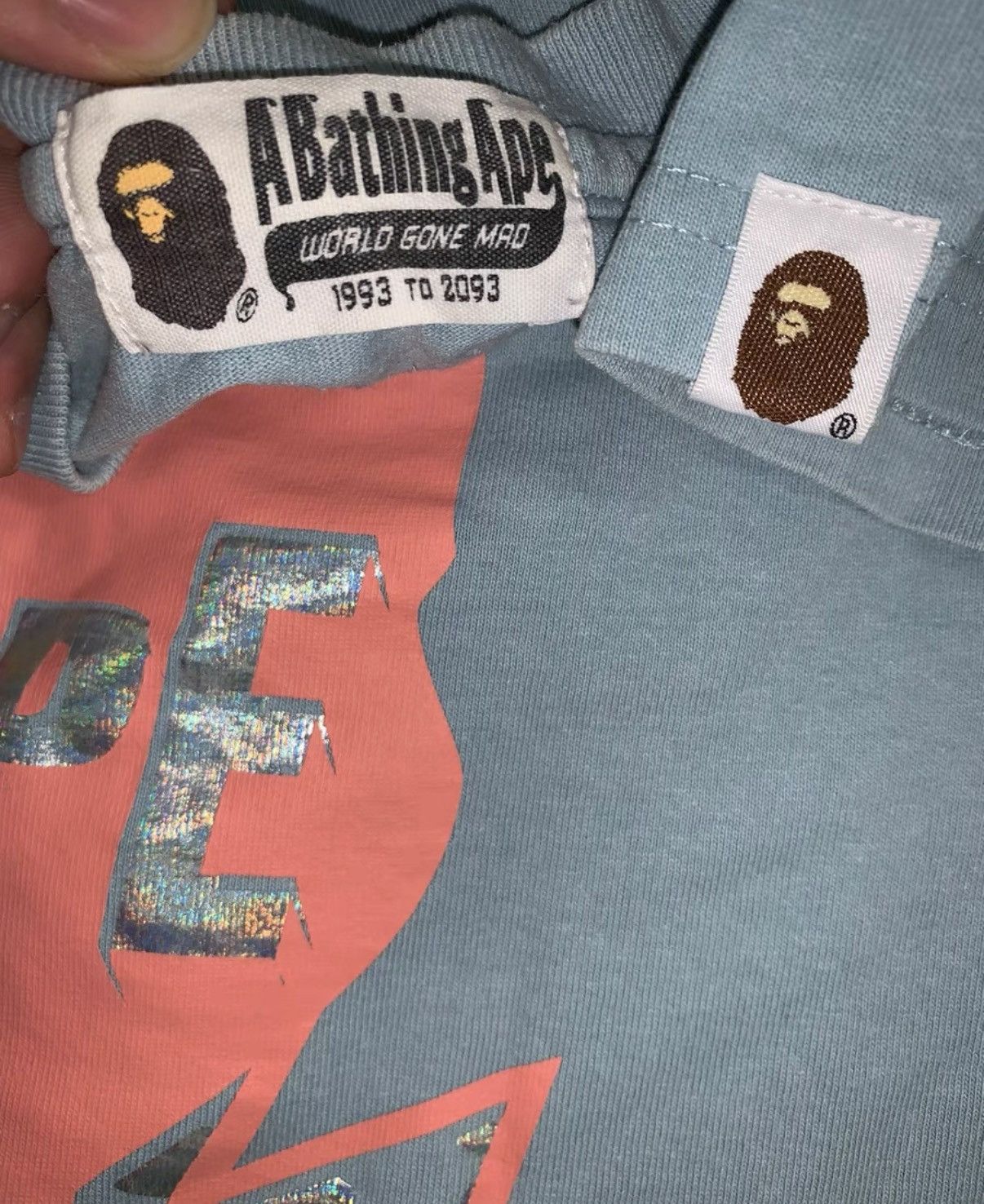 Bape BAPE OG Nigo era sky blue short-sleeve T-shirt Size US M / EU 48-50 / 2 - 3 Thumbnail