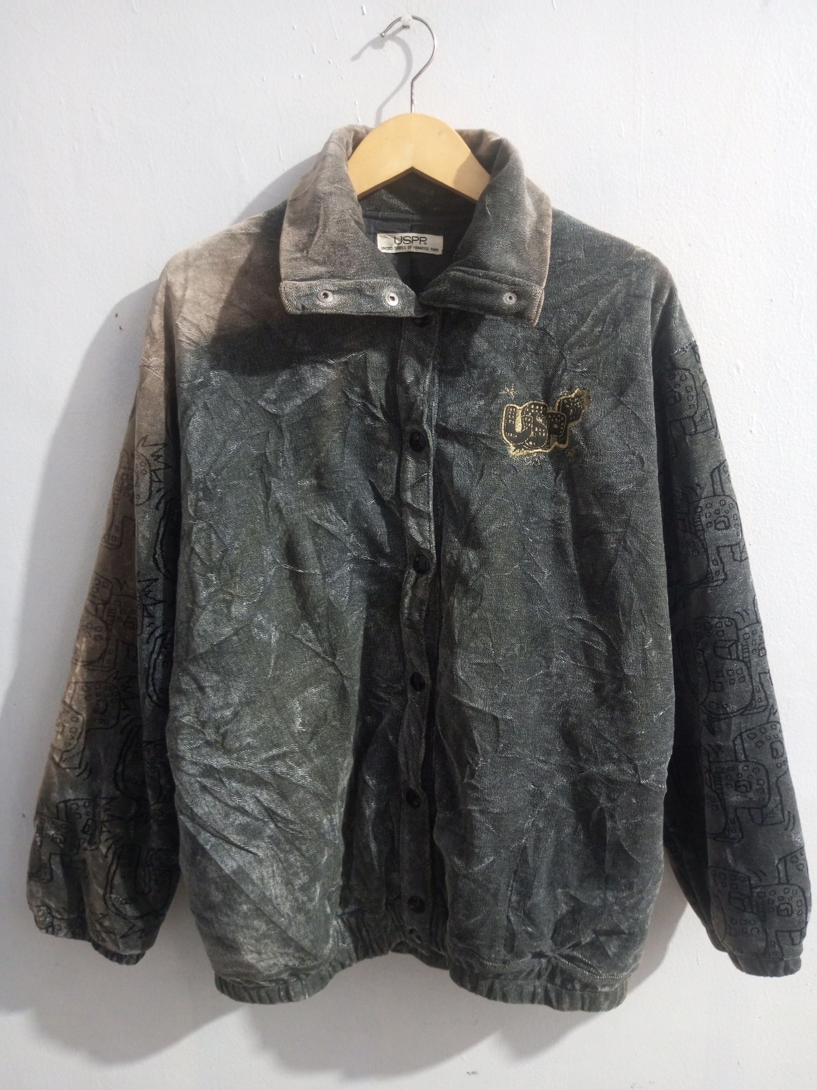 If Six Was Nine × Japanese Brand × Le Grande Bleu (L.G.B.) Vintage uspp sun fadded velvet jacket Size US L / EU 52-54 / 3 - 1 Thumbnail