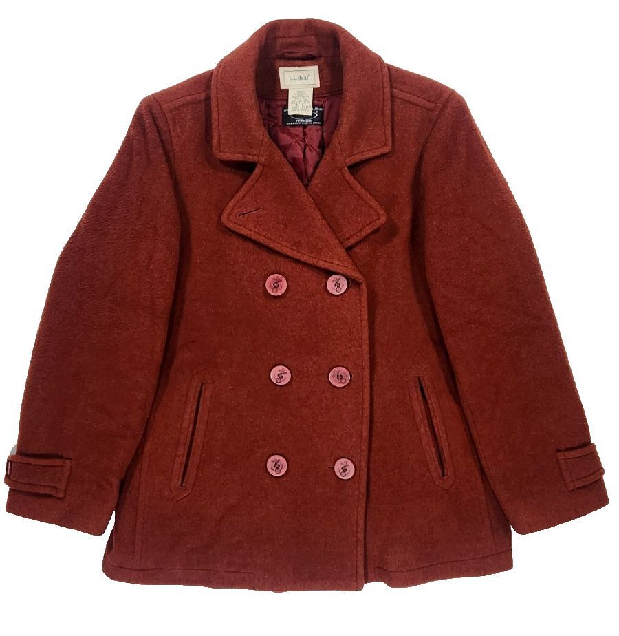 L.L. Bean L.L. Bean Bellandi Wool Peacoat 90s Archive Double Breast Size XL / US 12-14 / IT 48-50 - 1 Thumbnail