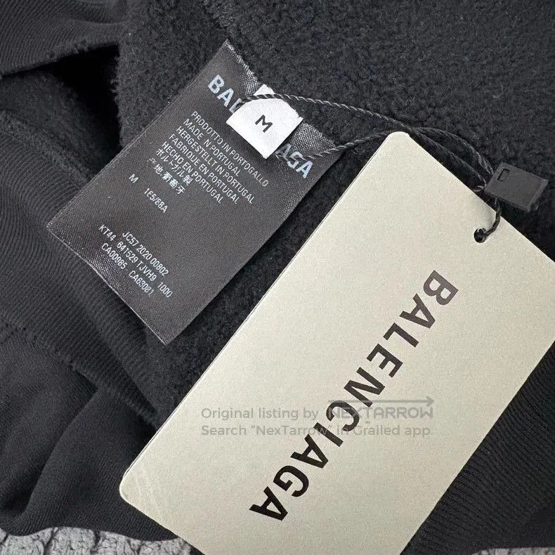 Balenciaga Balenciaga Castle Print Distressed Hoodie. Size US M / EU 48-50 / 2 - 4 Thumbnail