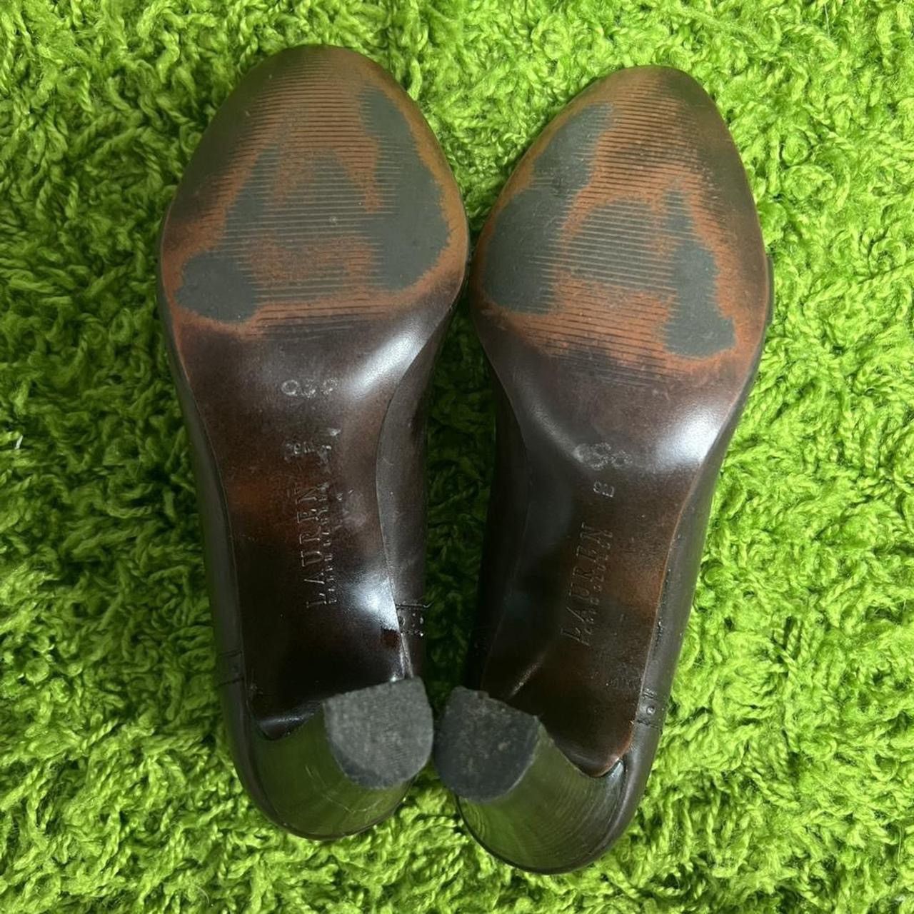 Lauren Ralph Lauren Women's Lauren Ralph Lauren Dark Brown Leather Heels Size US 9 / IT 39 - 6 Thumbnail