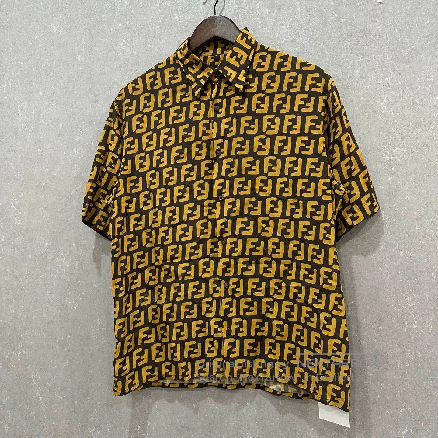 Fendi Fendi Double F Monogram Short Sleeve Shirt. Size US S / EU 44-46 / 1 - 3 Thumbnail