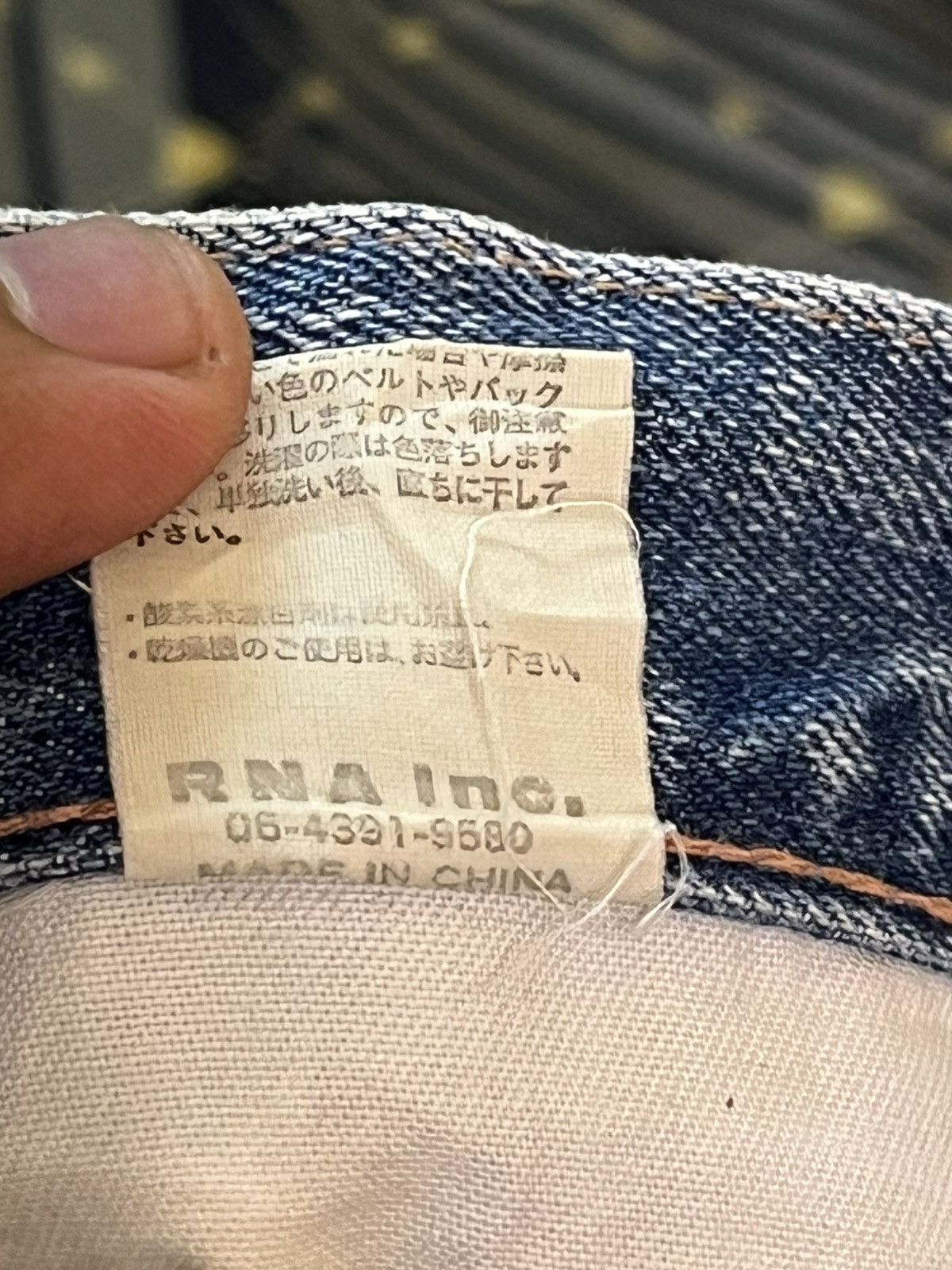 If Six Was Nine Vintage RNA Slang Patchwork Embroidery Grunge Denim Size US 32 / EU 48 - 12 Thumbnail