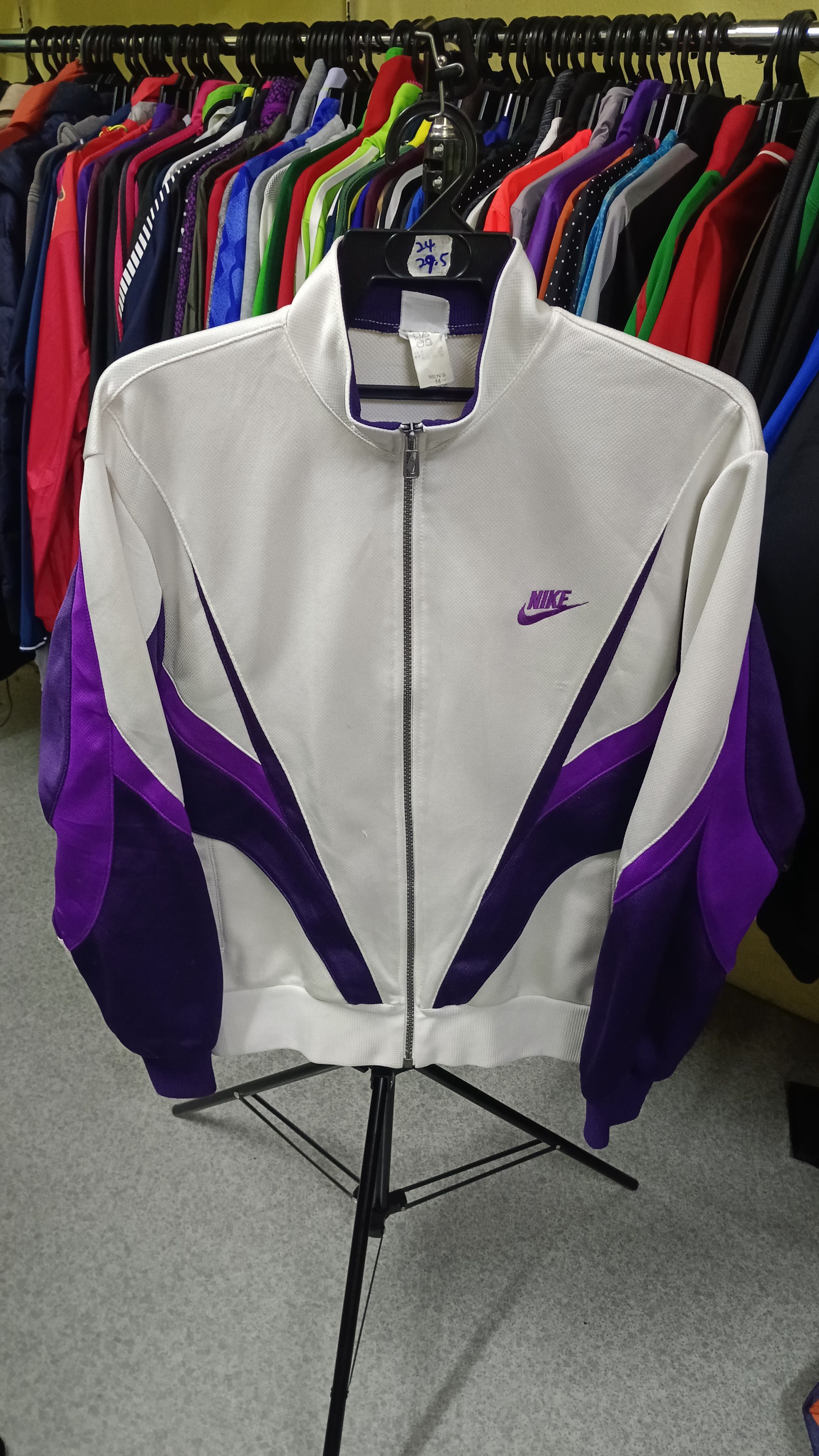 Nike × Vintage Vintage Nike Gray Tag Track Top Size US M / EU 48-50 / 2 - 1 Thumbnail