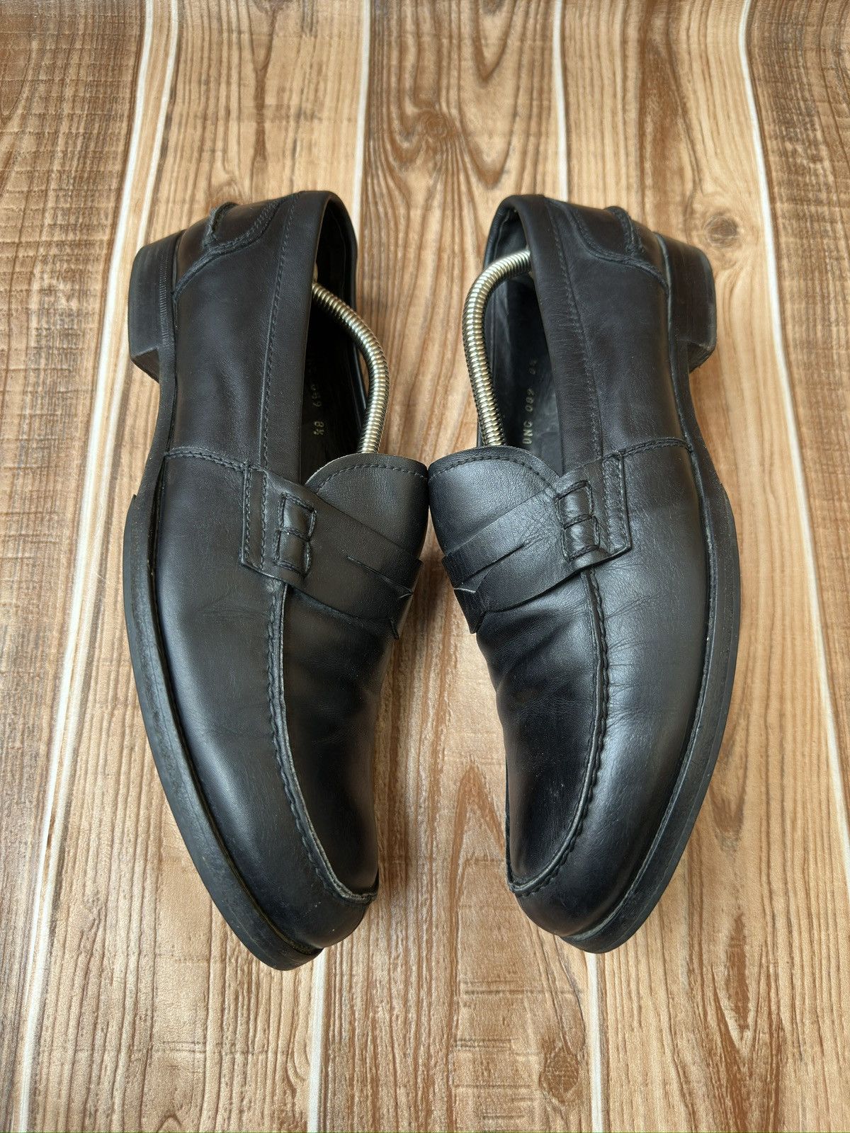 Miu Miu Miu Miu by Prada Black Penny Leather Loafers Size US 9.5 / EU 42-43 - 7 Thumbnail