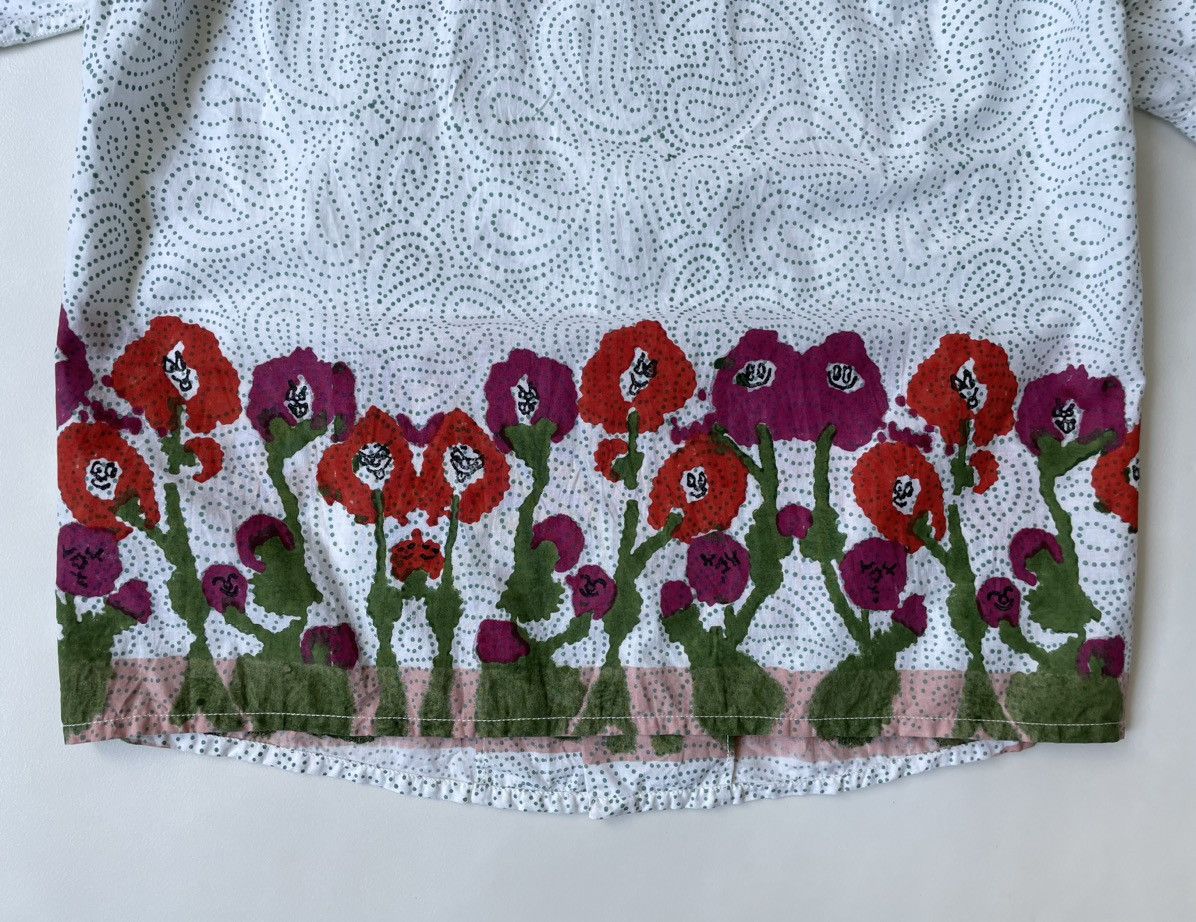 Story Mfg. Paisley + Cartoon Poppy Print Shirt Size US M / EU 48-50 / 2 - 17 Thumbnail