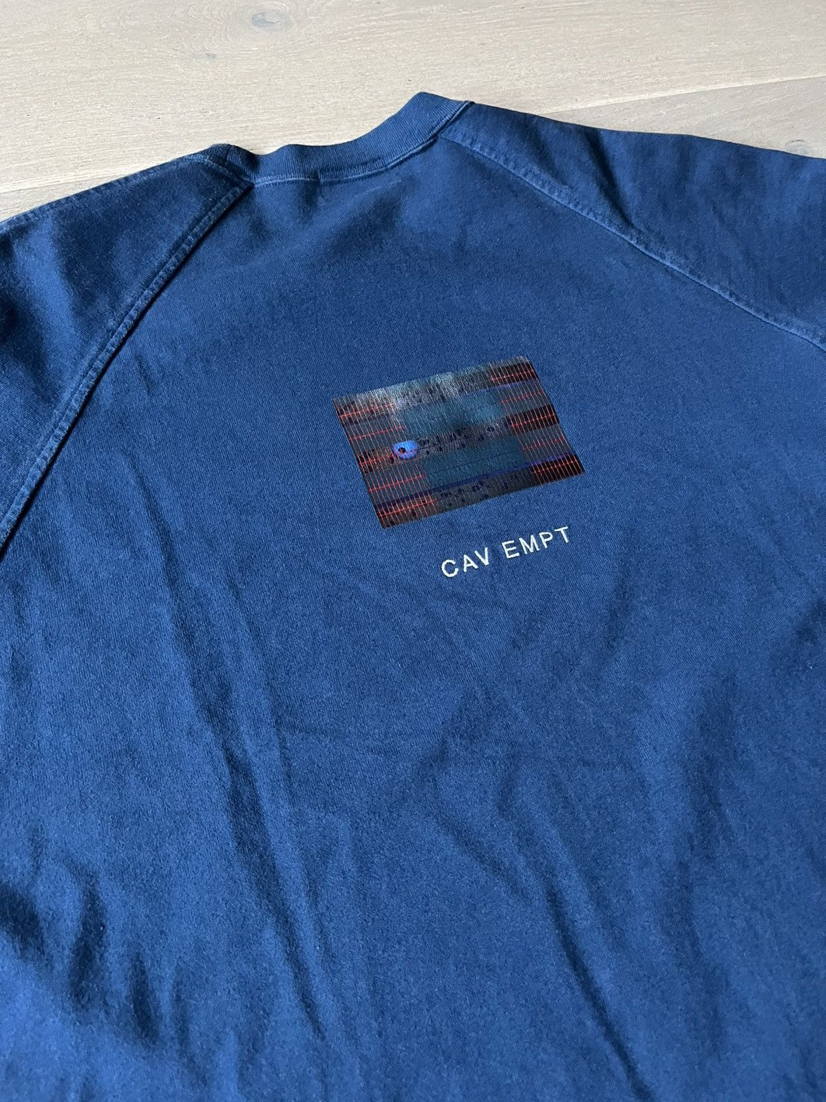 Cav Empt Cav Empt Overdye Raglan Heavy T-Shirt Blue size Large Size US L / EU 52-54 / 3 - 5 Thumbnail