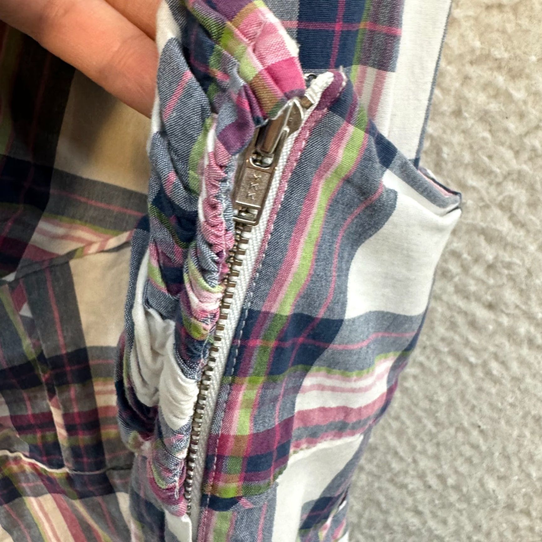 Vintage VINTAGE Y2K Halter Mini Dress XS Tartan Plaid Bustier Mod Western Pockets Size XS / US 0-2 / IT 36-38 - 5 Thumbnail