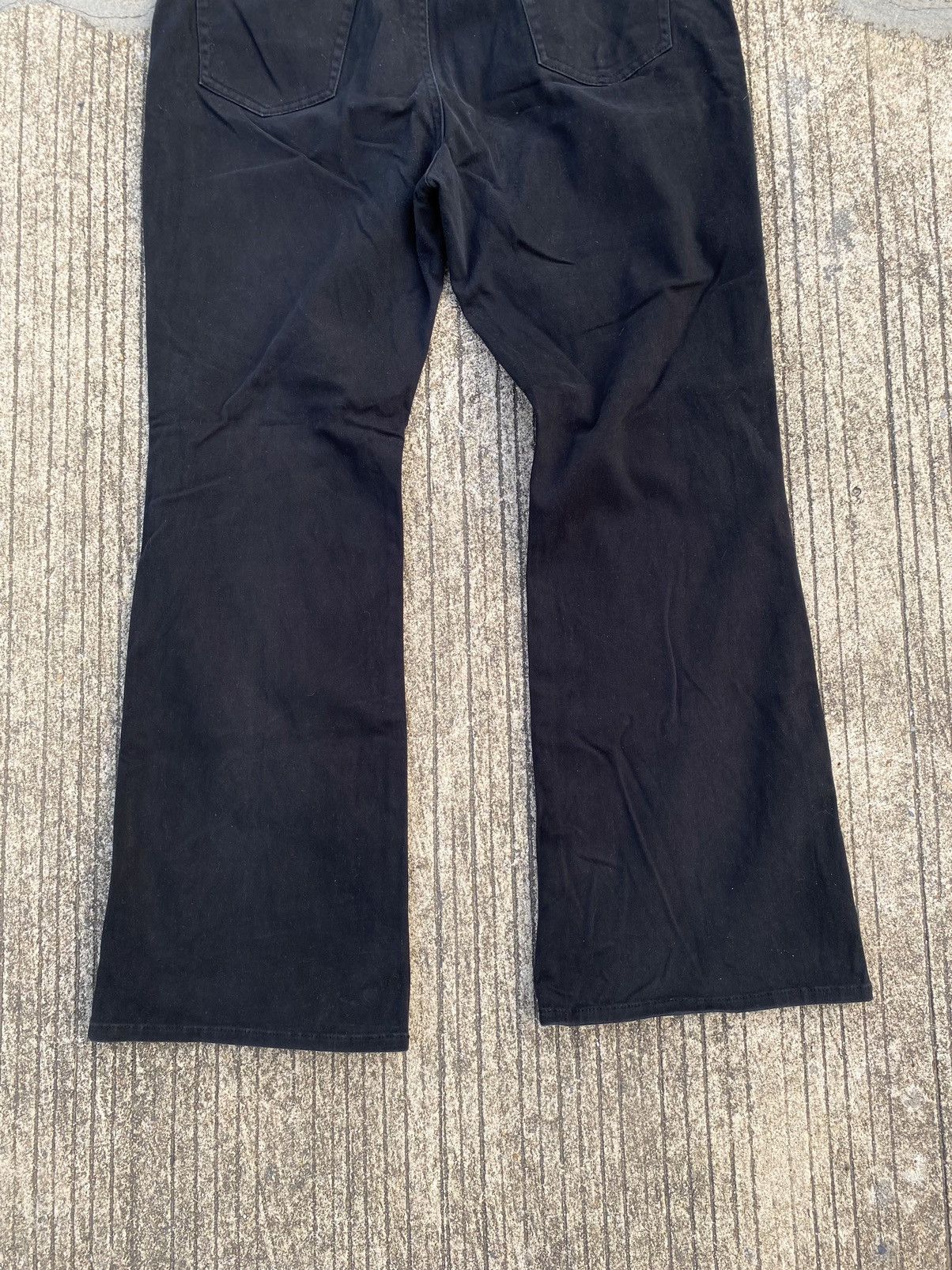 Japanese Brand × Vintage JOHN JELLO Flared Flower Black Pants Size US 32 / EU 48 - 11 Thumbnail