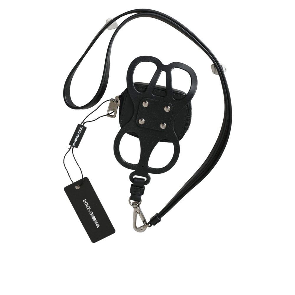 Dolce & Gabbana Dolce & Gabbana Black Calfskin Leather DG Logo Coin Purse La Size ONE SIZE - 4 Thumbnail