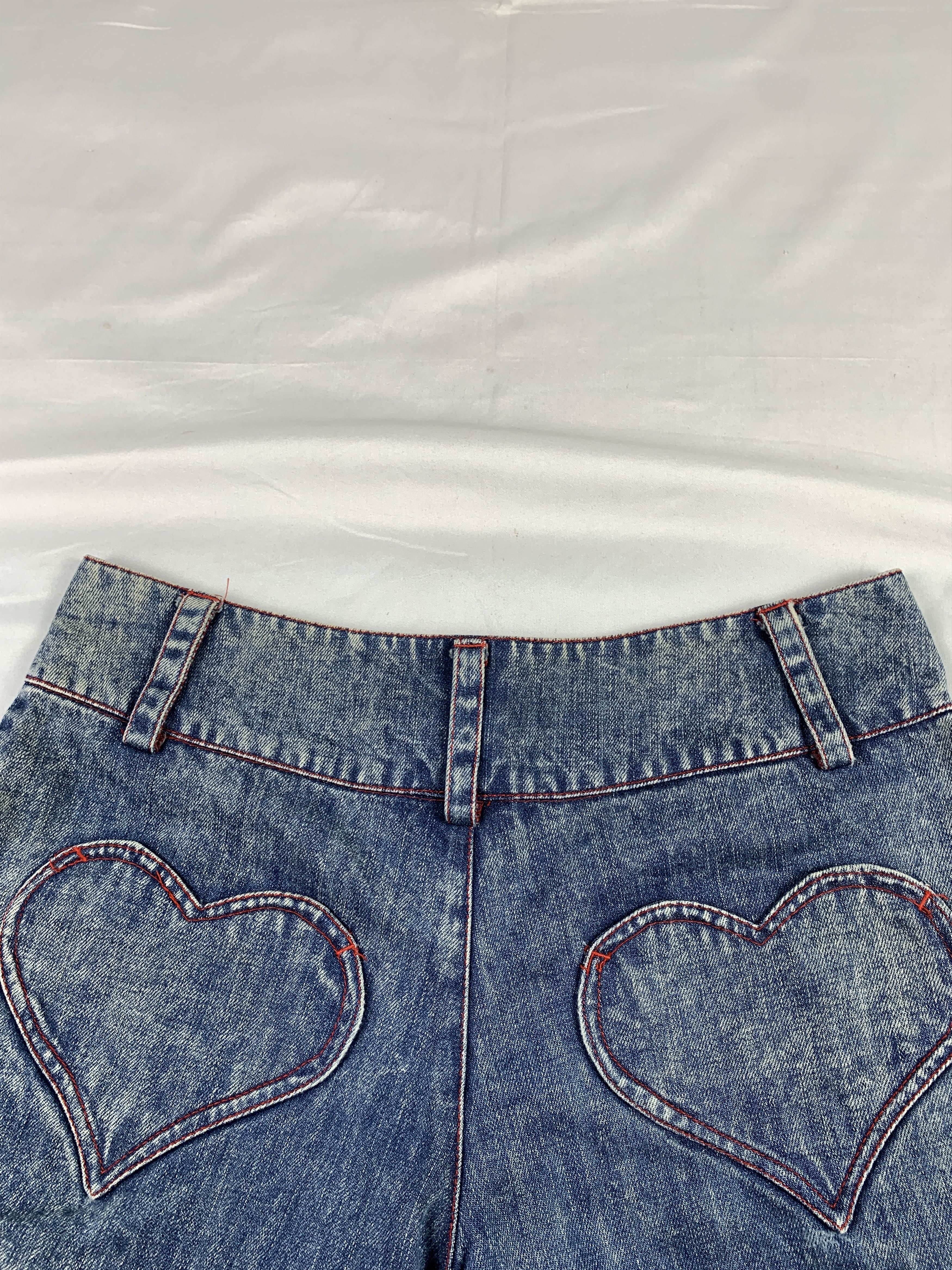Super Lovers Super Lovers Japan Washed Blue Ruffle Shorts (31) Size 31" - 7 Thumbnail