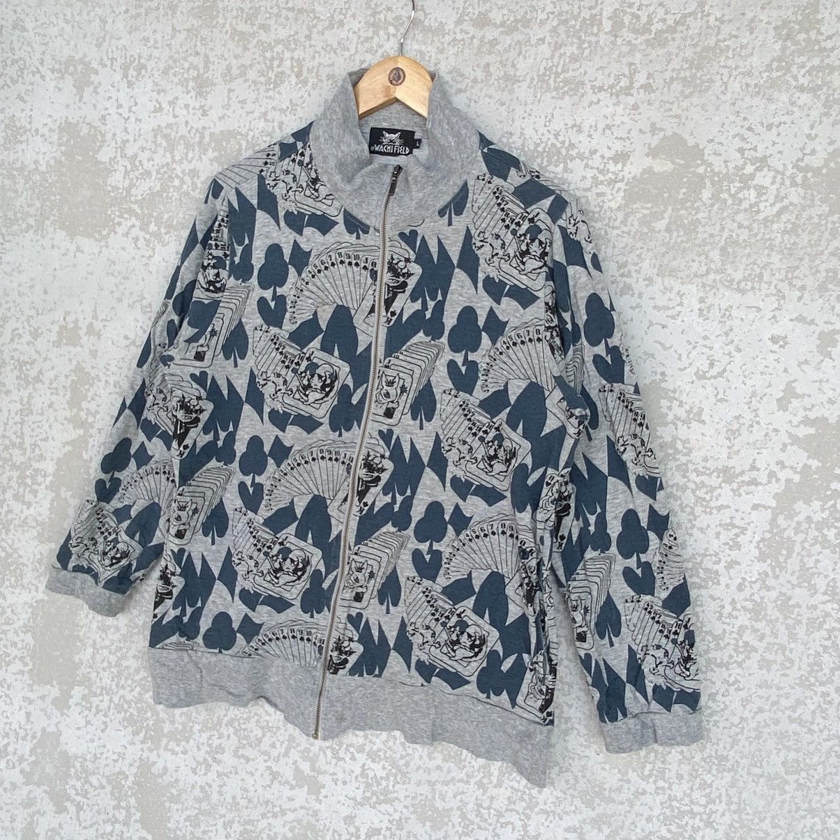 Other Vintage Wachified Printed Crewneck Sweatshirt Blue/Gray Size US L / EU 52-54 / 3 - 2 Thumbnail