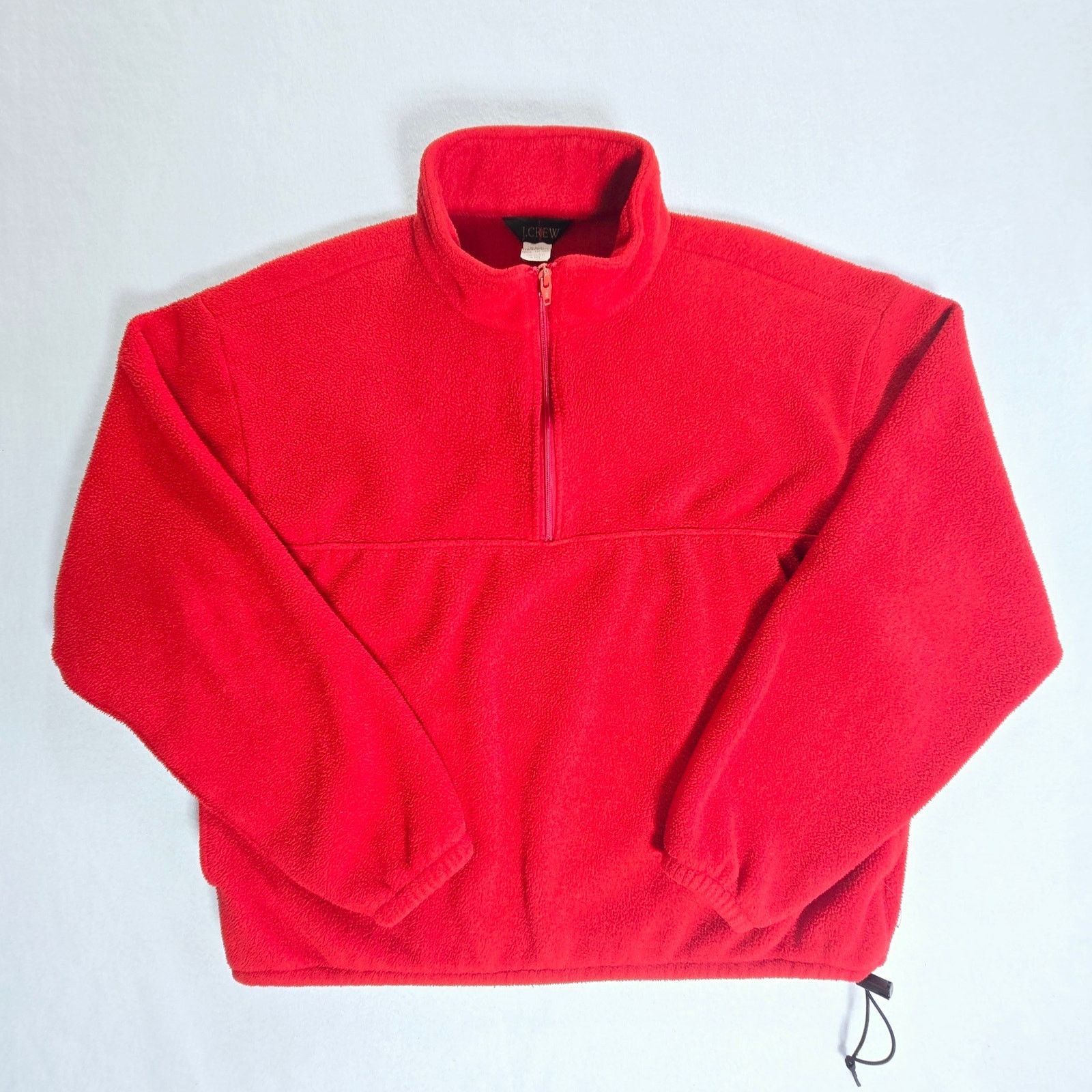 J.Crew J. Crew Fleece Jacket Womens Zip Pullover Red Vintage M Size M / US 6-8 / IT 42-44 - 1 Thumbnail