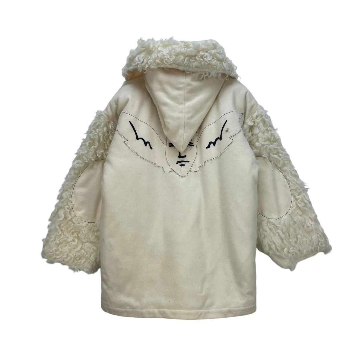 🔥Vintage 80s Jean Charles Castelbajec Faux Fur Hooded