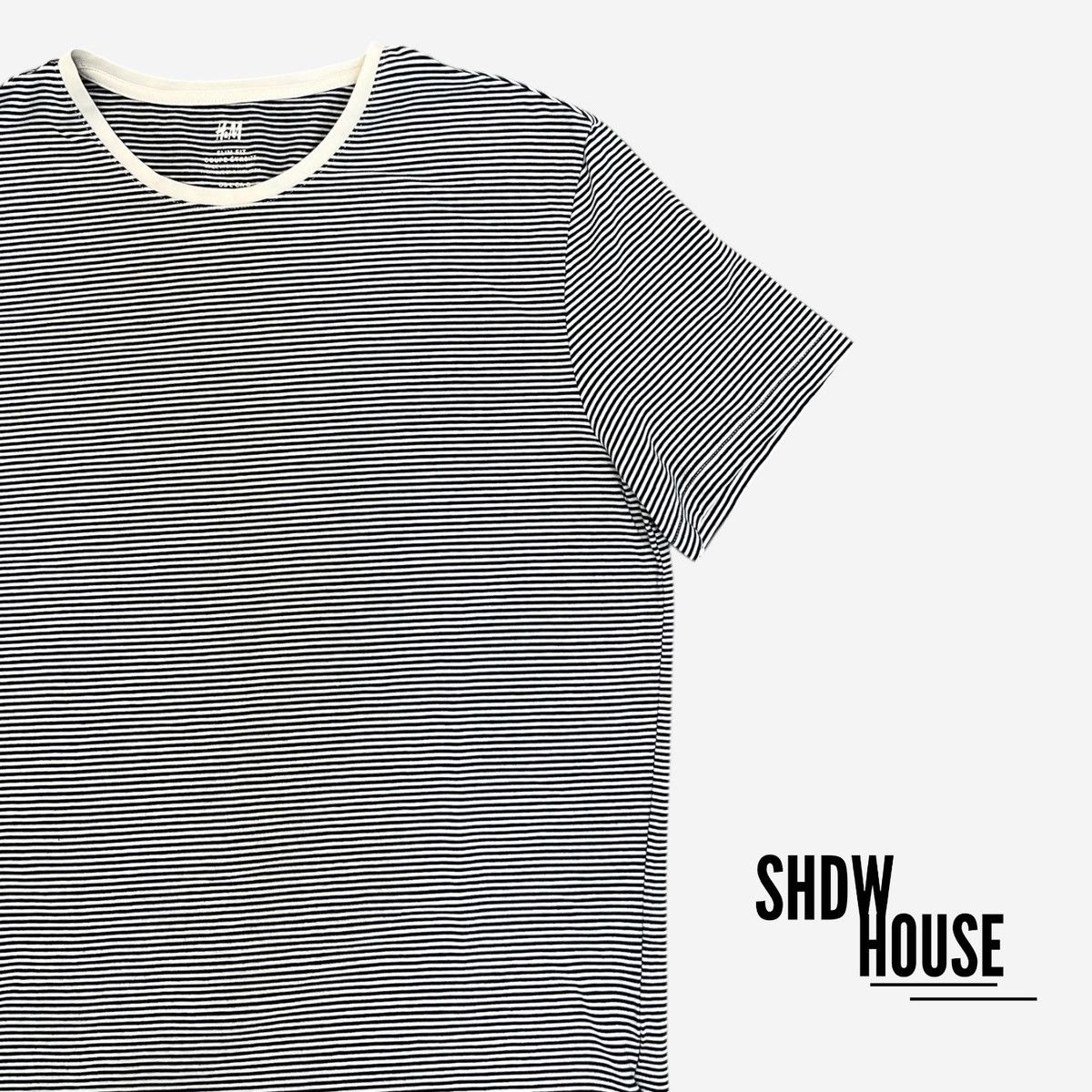 H&M H&M Striped Tee Size US L / EU 52-54 / 3 - 2 Thumbnail