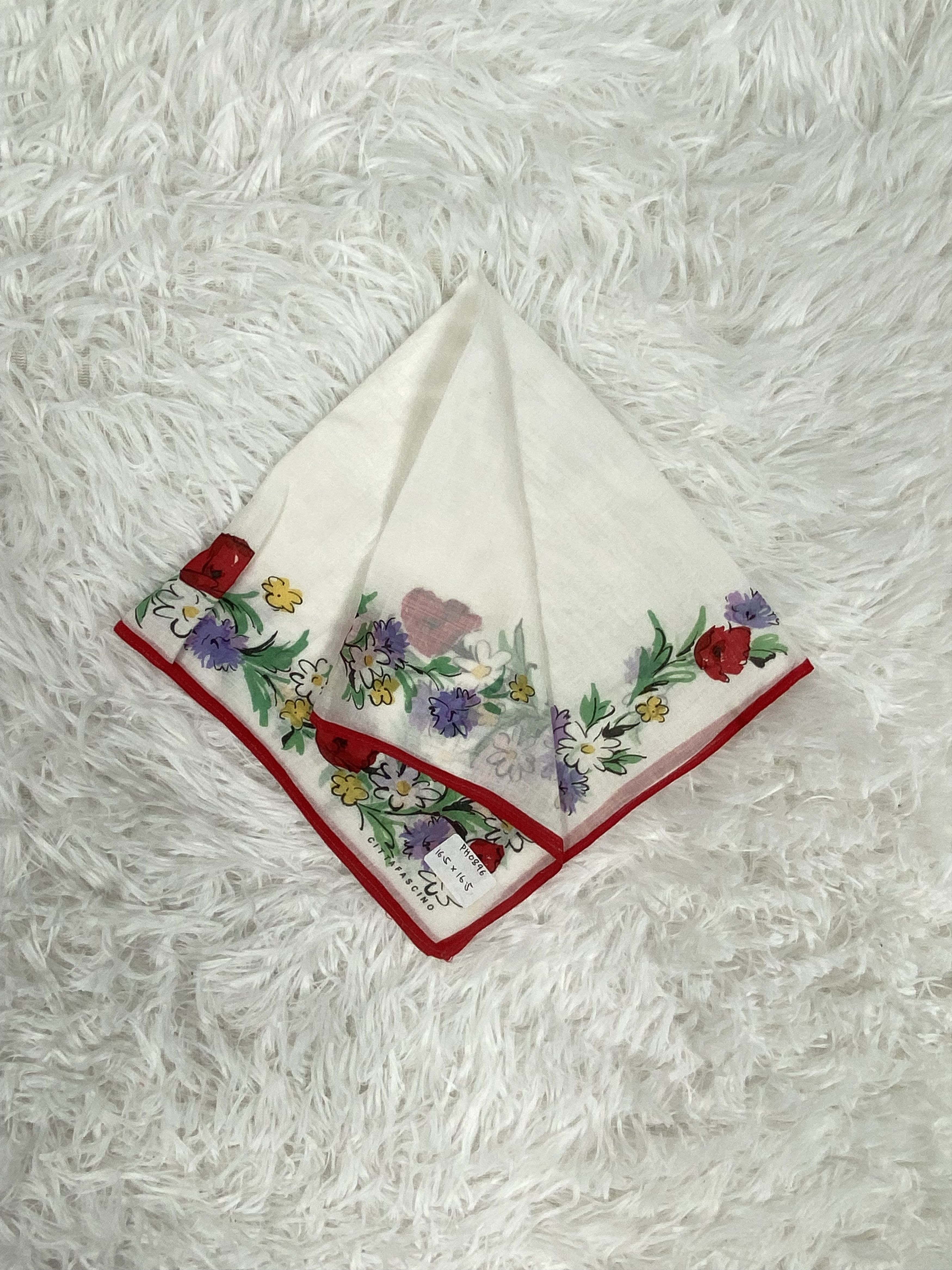 Vintage Vintage Citta Fascino Handkerchief Neckerchief PH0896 Size ONE SIZE - 1 Thumbnail