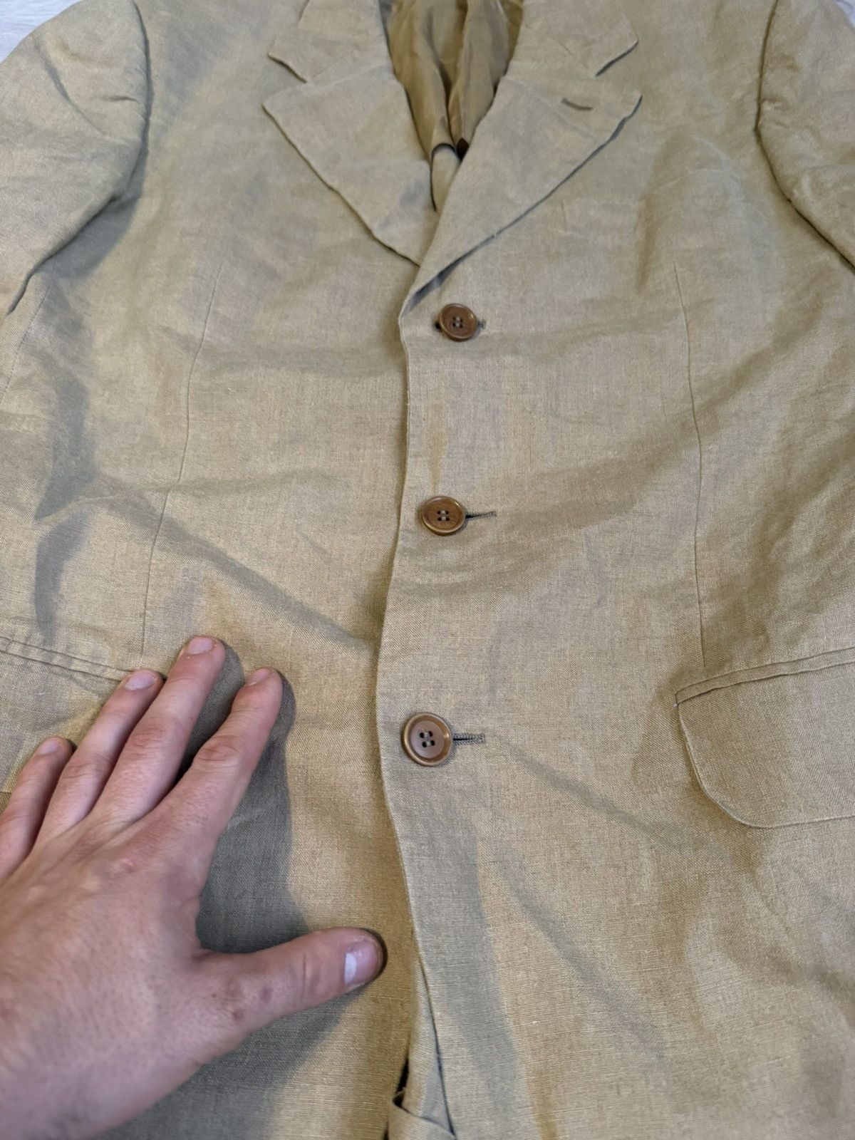 Ermenegildo Zegna Vintage Ermenegildo Zegna linen blazer Size 38L - 4 Thumbnail
