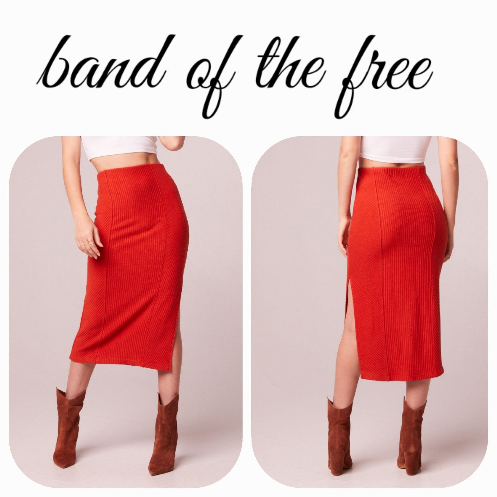 Other NWT Band of the Free Renee Bodycon Ribbed Pencil Skirt Sz. S Size 27" / US 4 / IT 40 - 1 Thumbnail