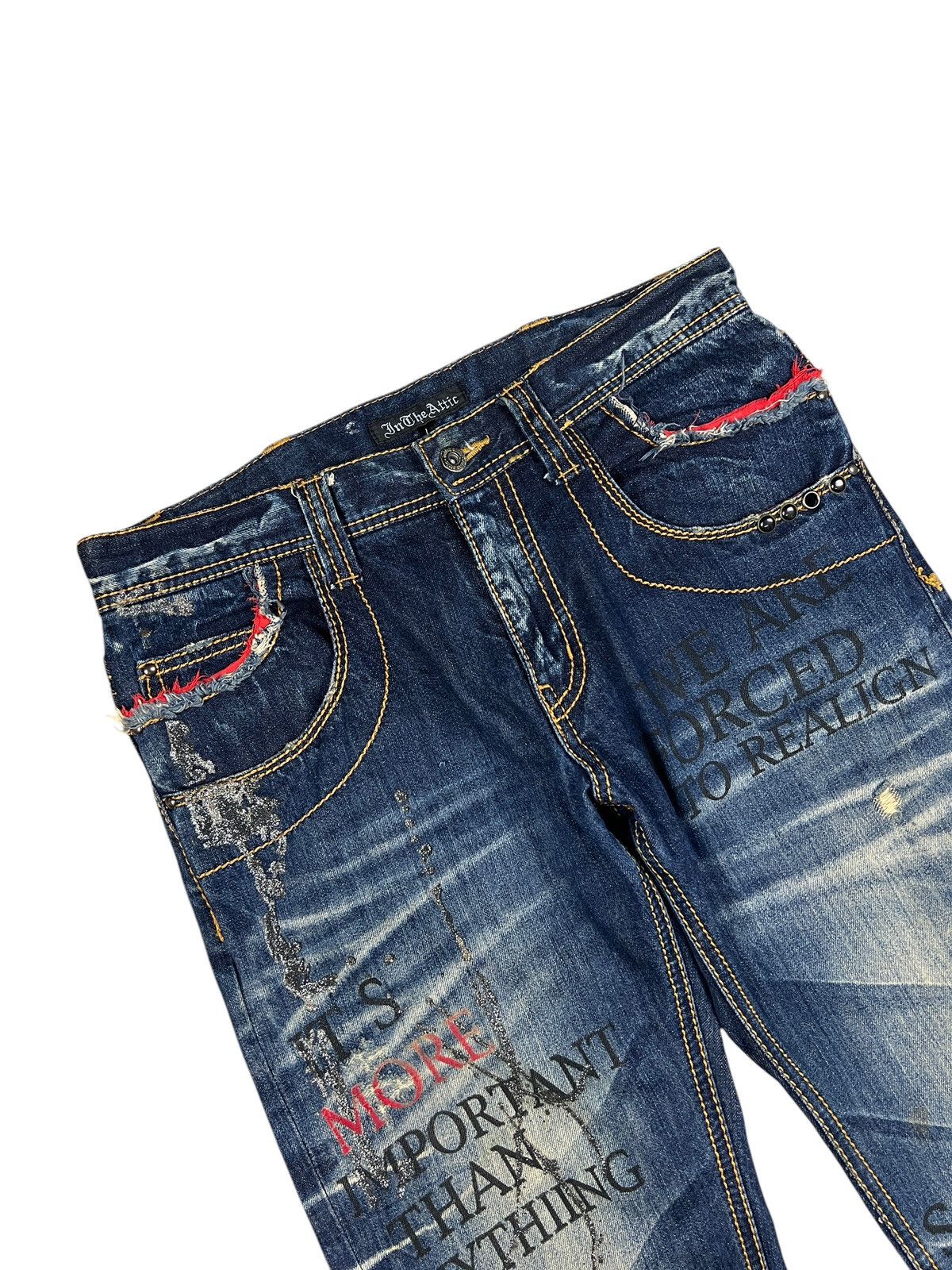 If Six Was Nine In The Attic Poem Denim Size US 34 / EU 50 - 4 Thumbnail